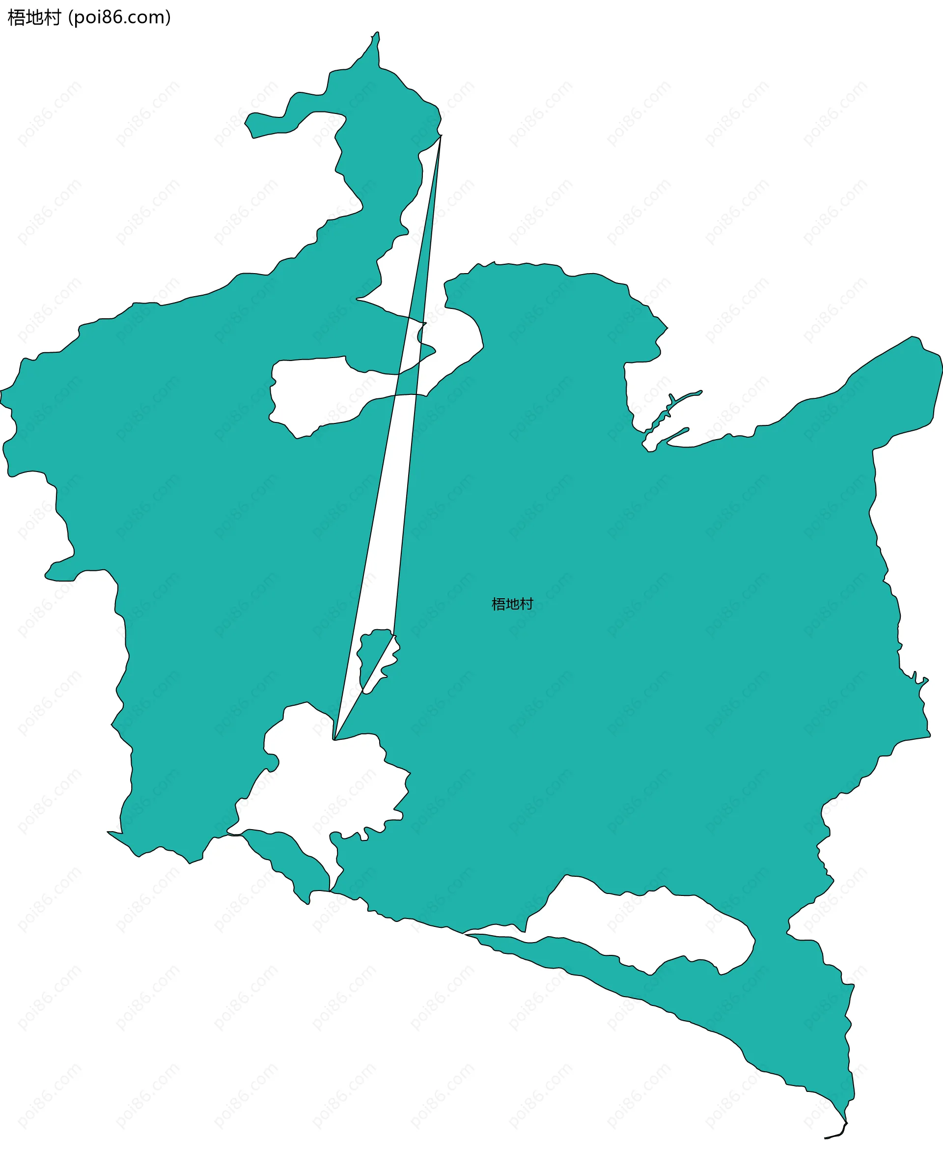 梧地村边界地图