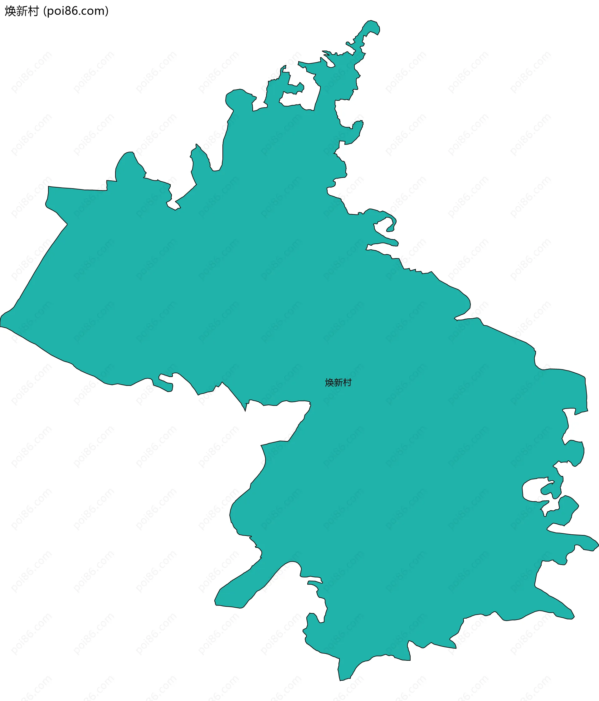 焕新村边界地图