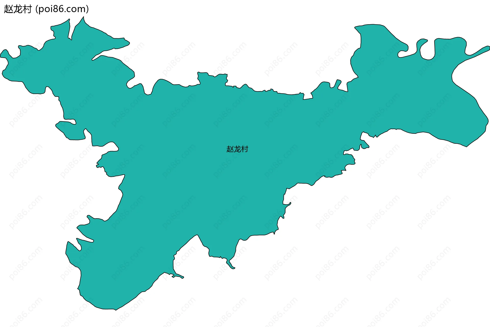 赵龙村边界地图