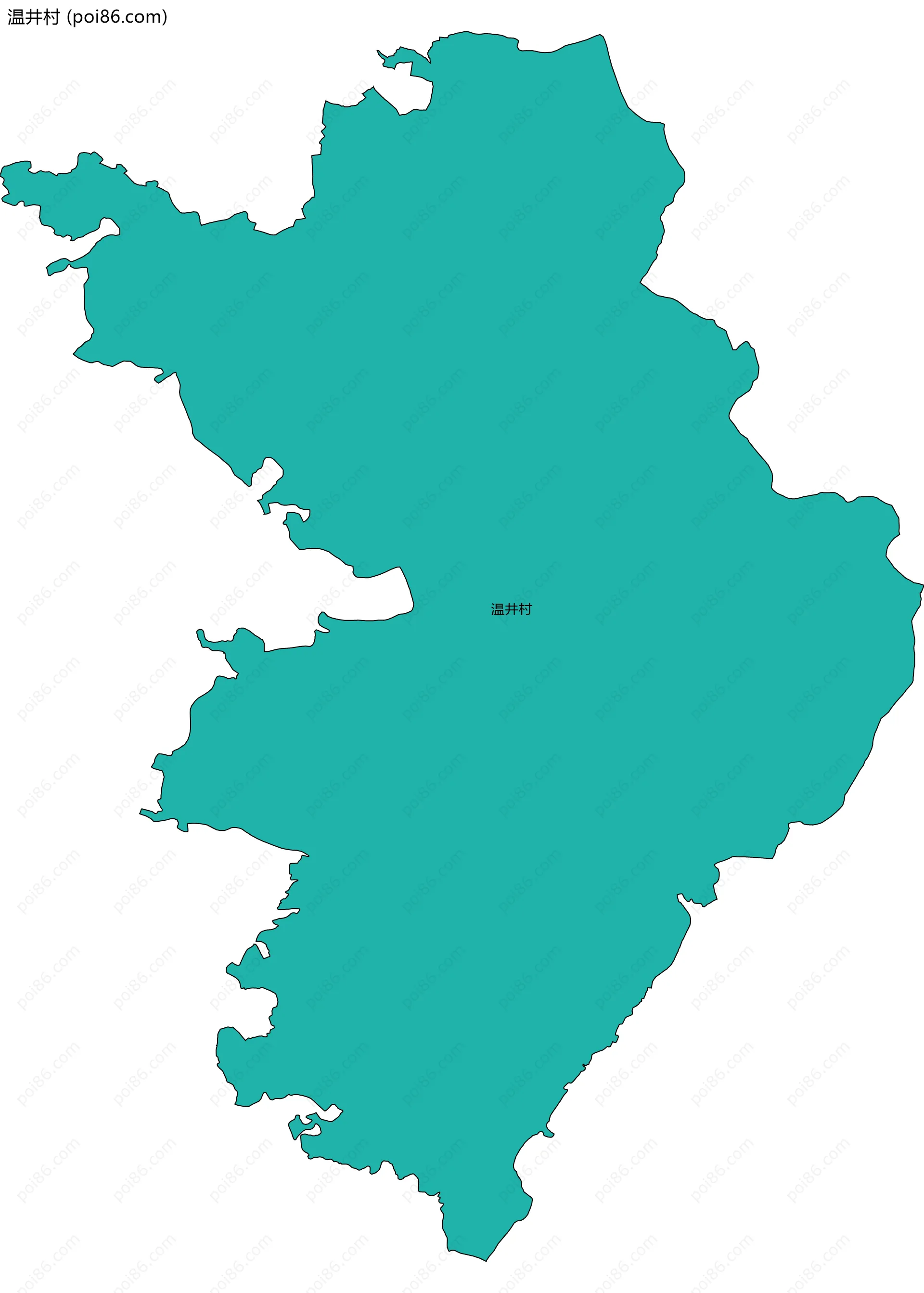 温井村边界地图