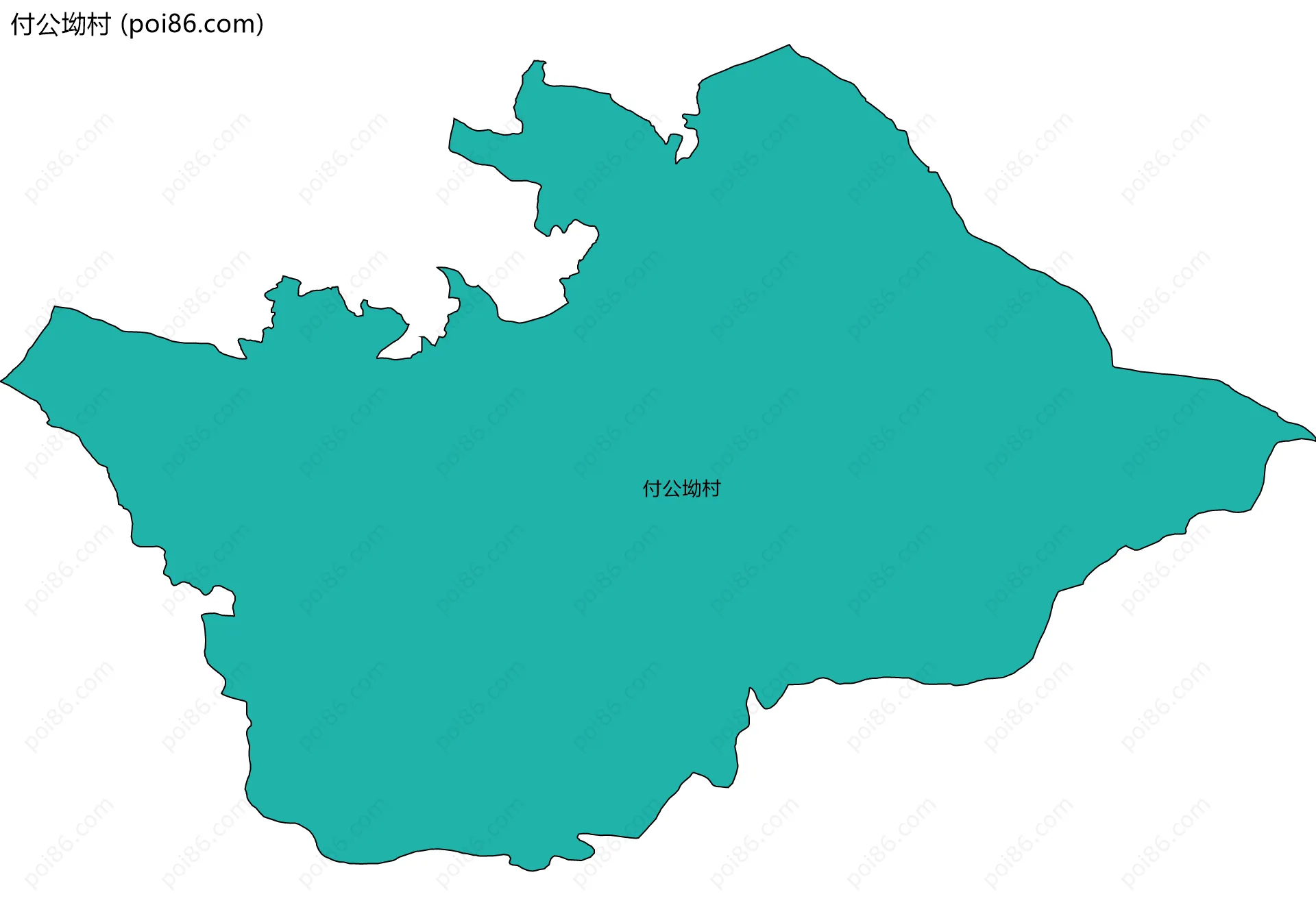 付公坳村边界地图