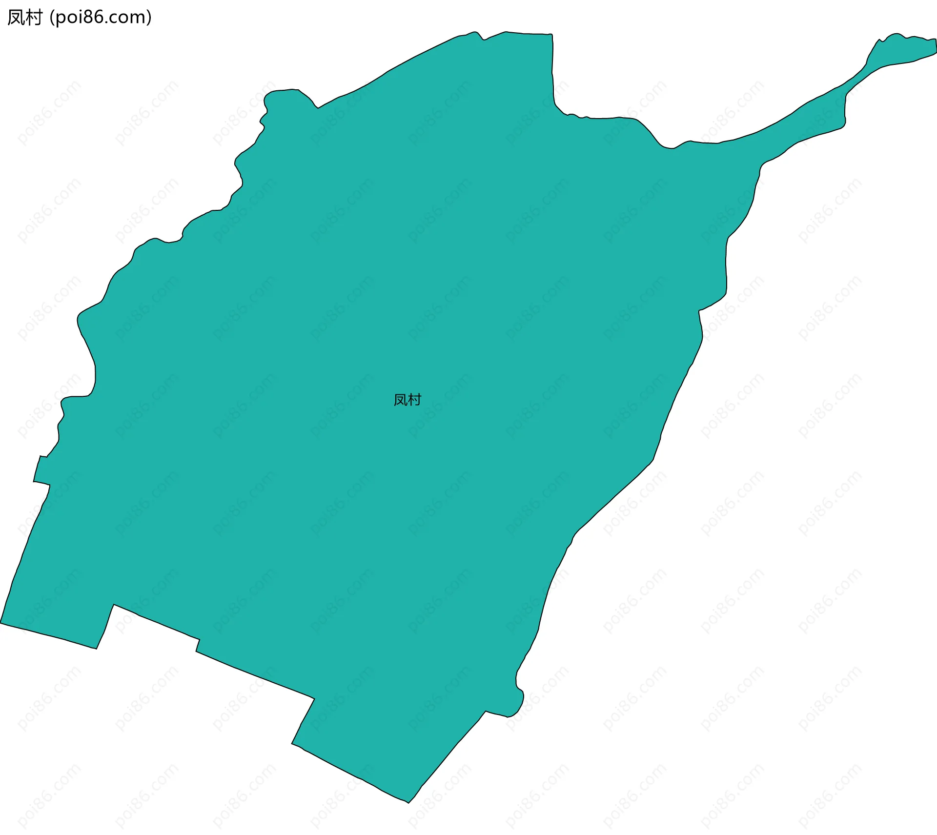 凤村边界地图