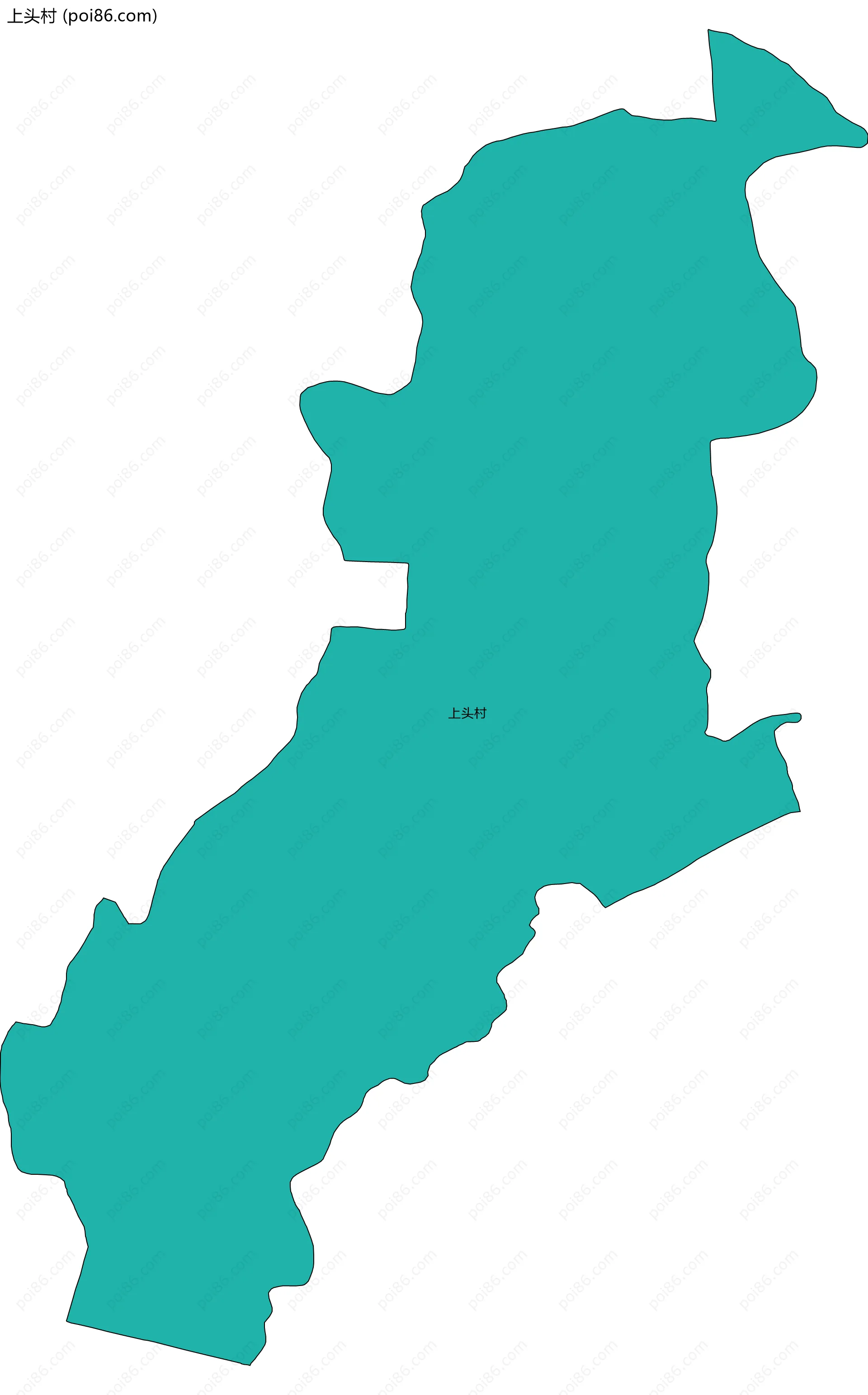 上头村边界地图