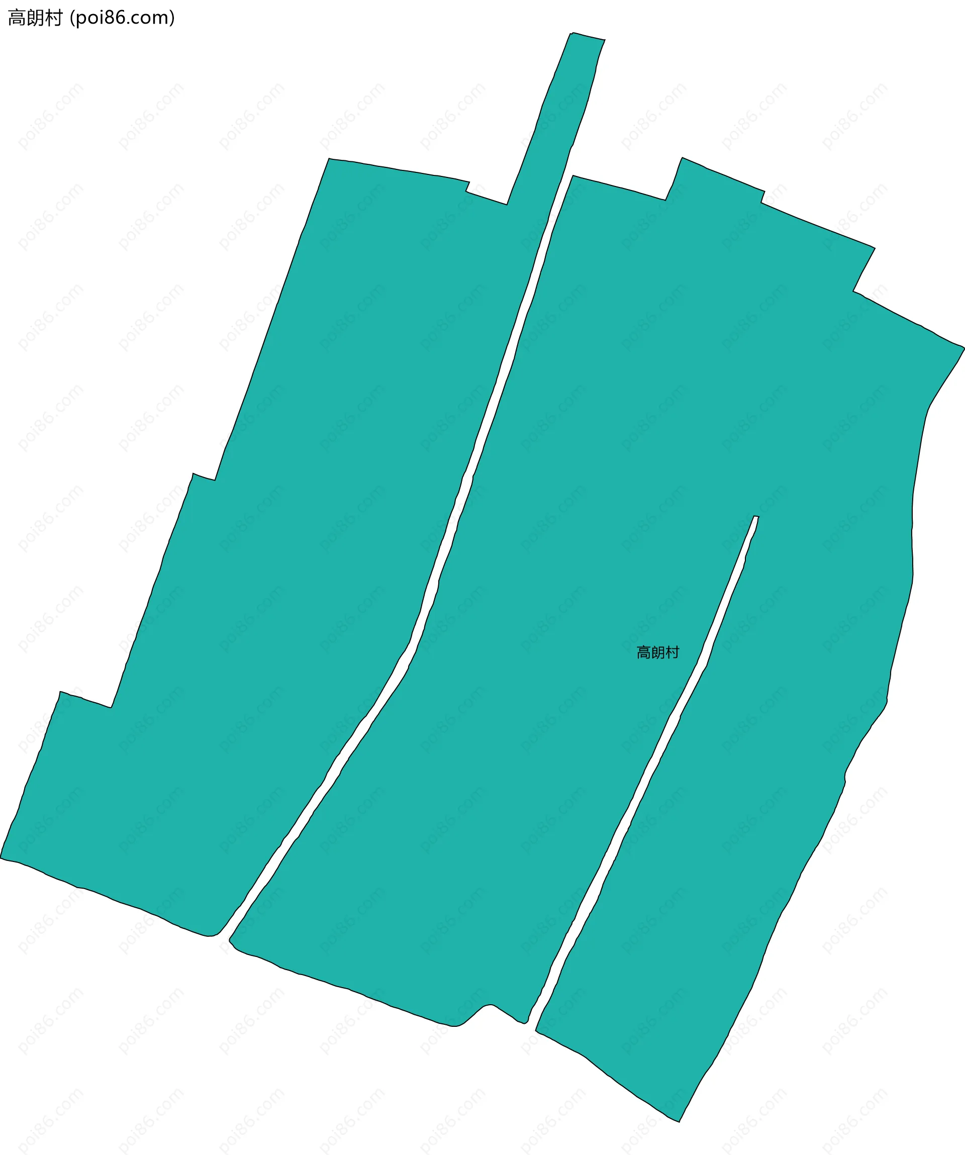 高朗村边界地图