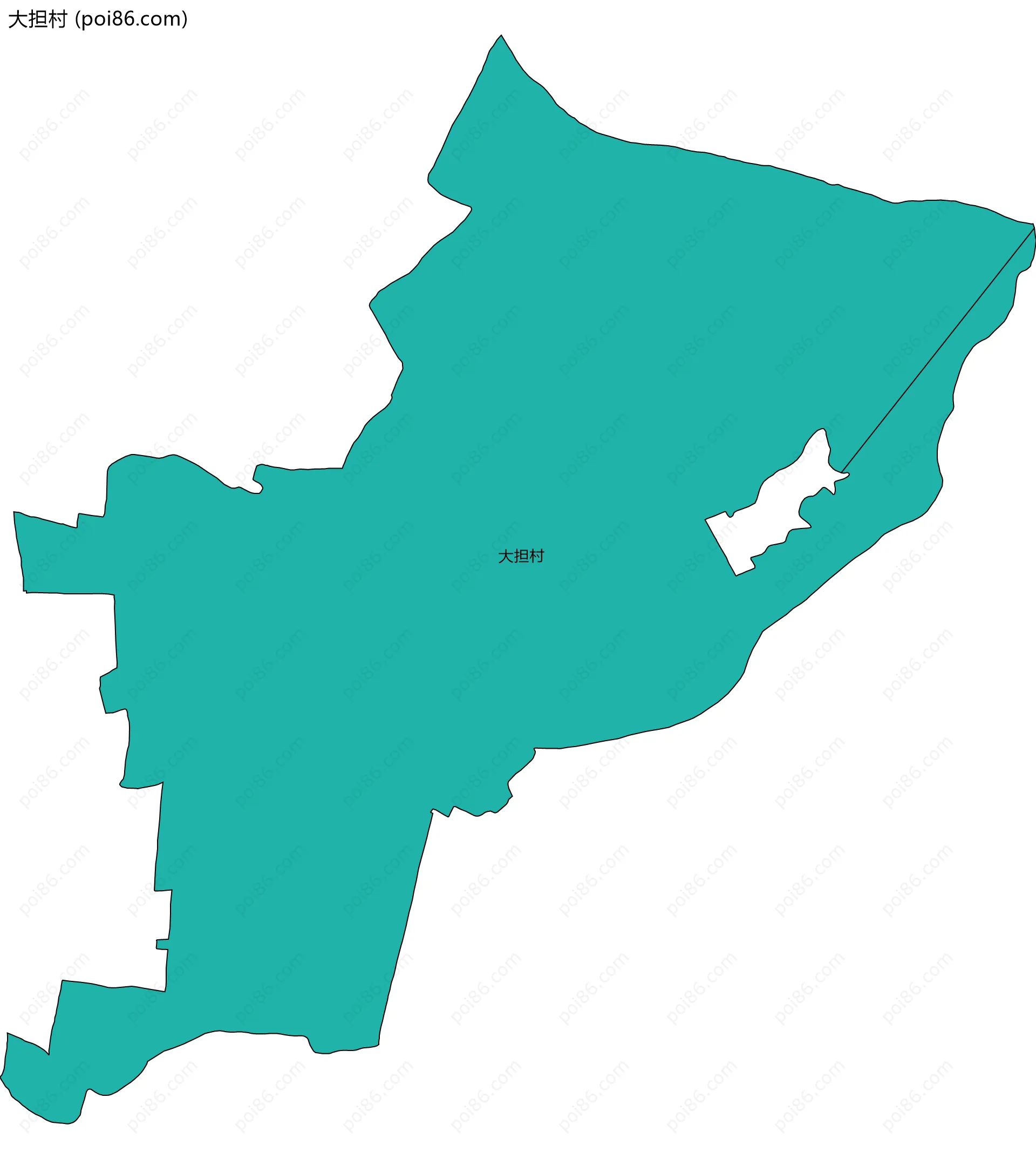 大担村边界地图