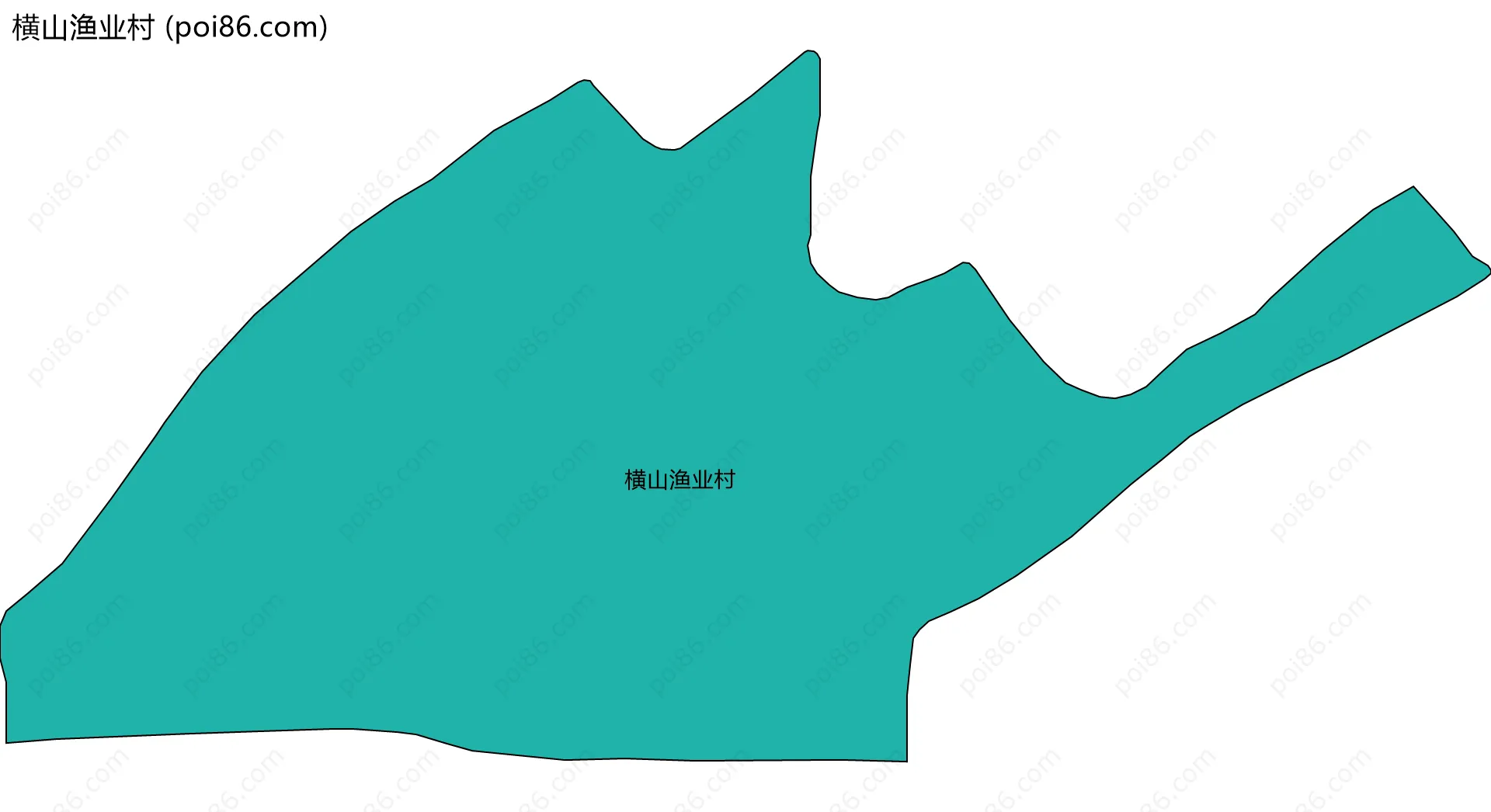 横山渔业村边界地图