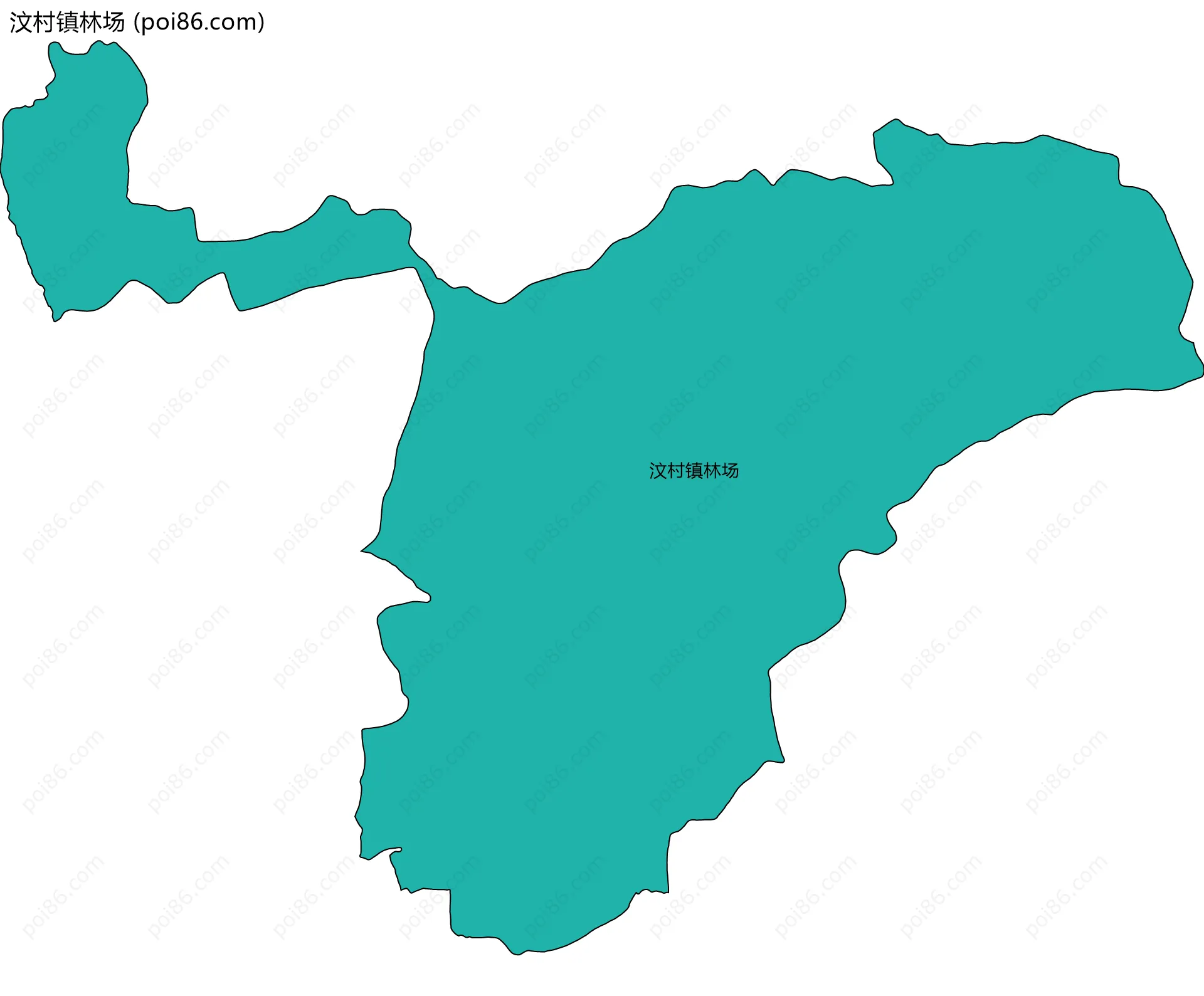 汶村镇林场边界地图