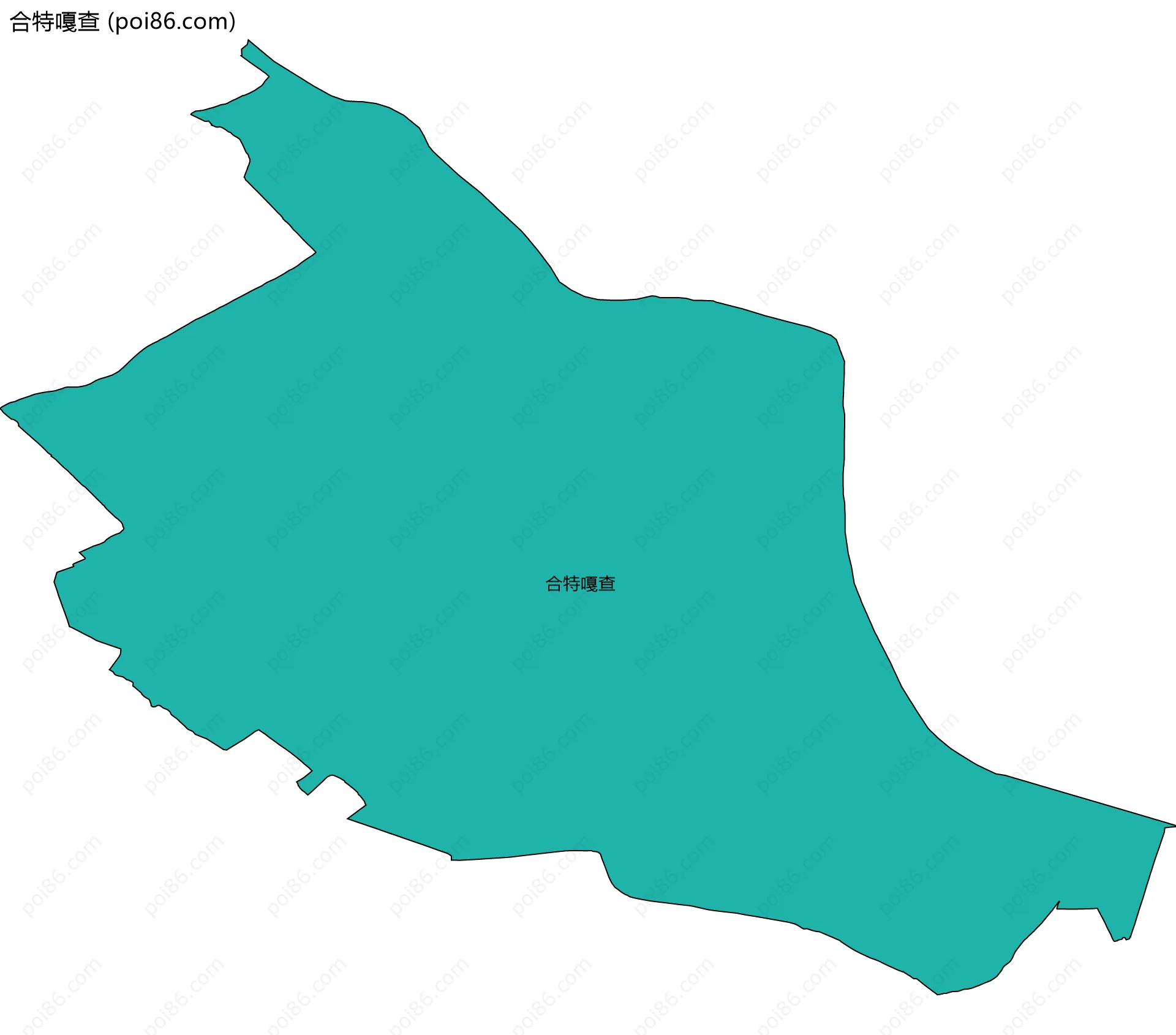 合特嘎查边界地图