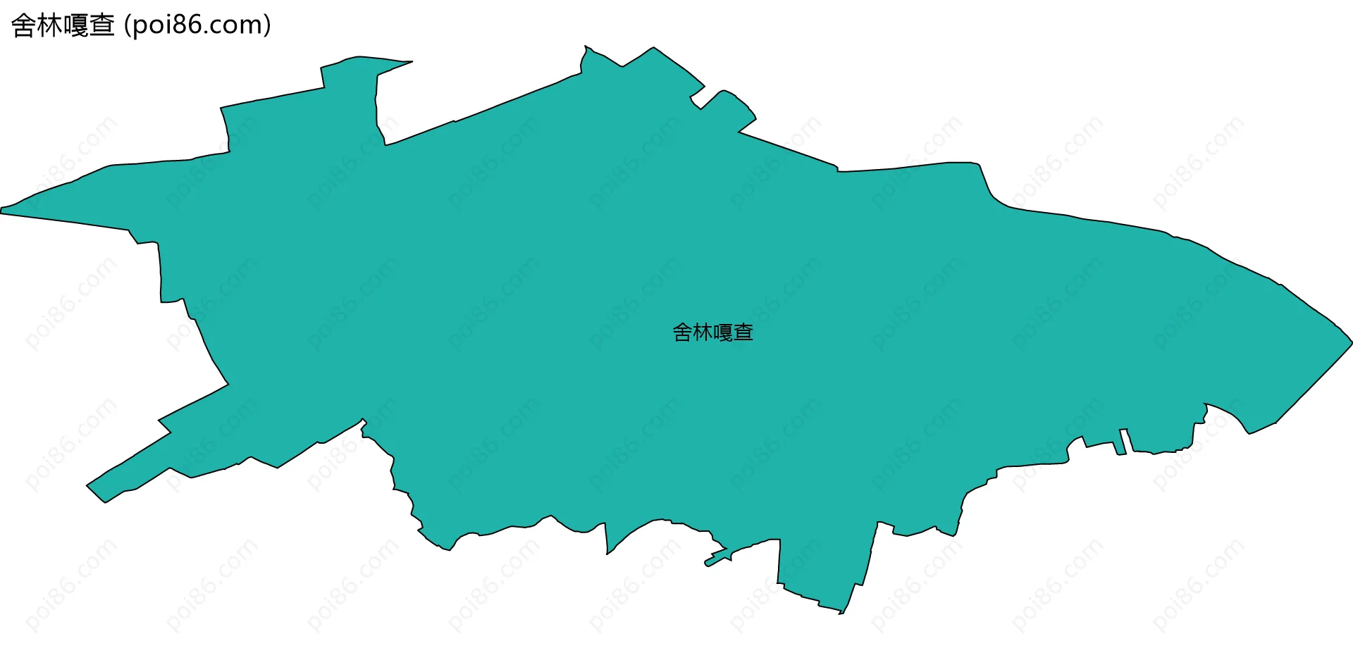 舍林嘎查边界地图