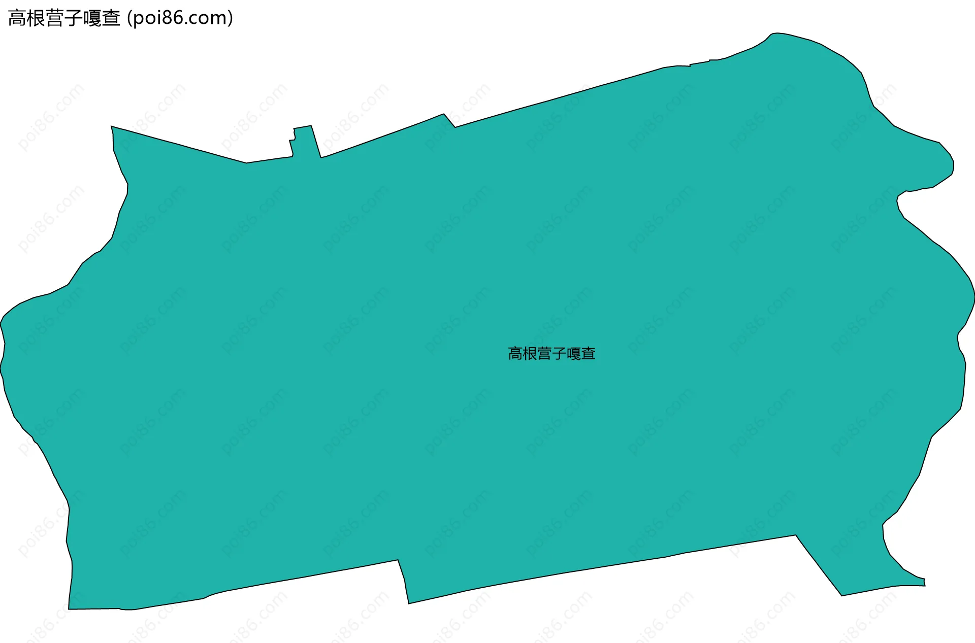 高根营子嘎查边界地图