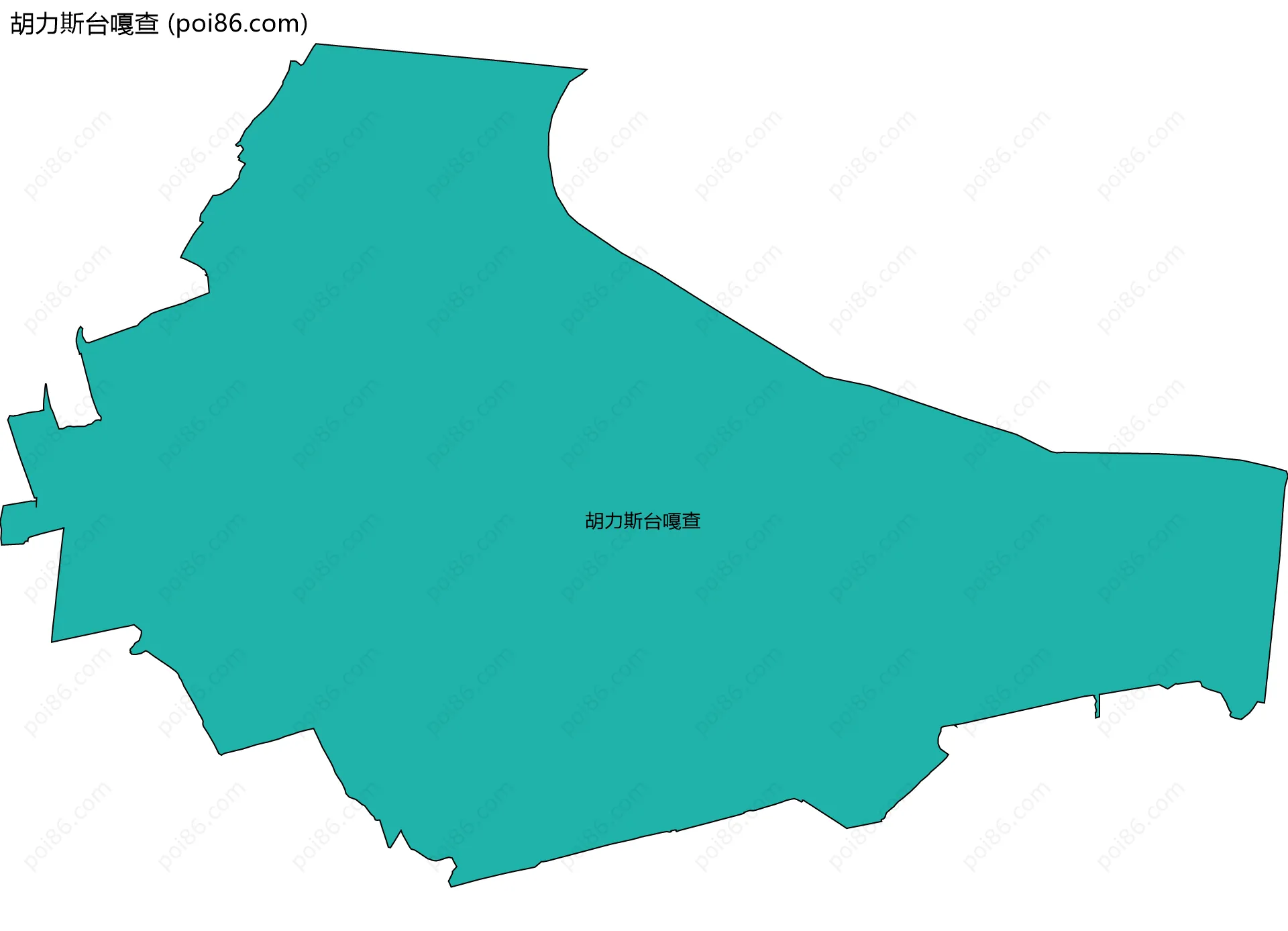 胡力斯台嘎查边界地图