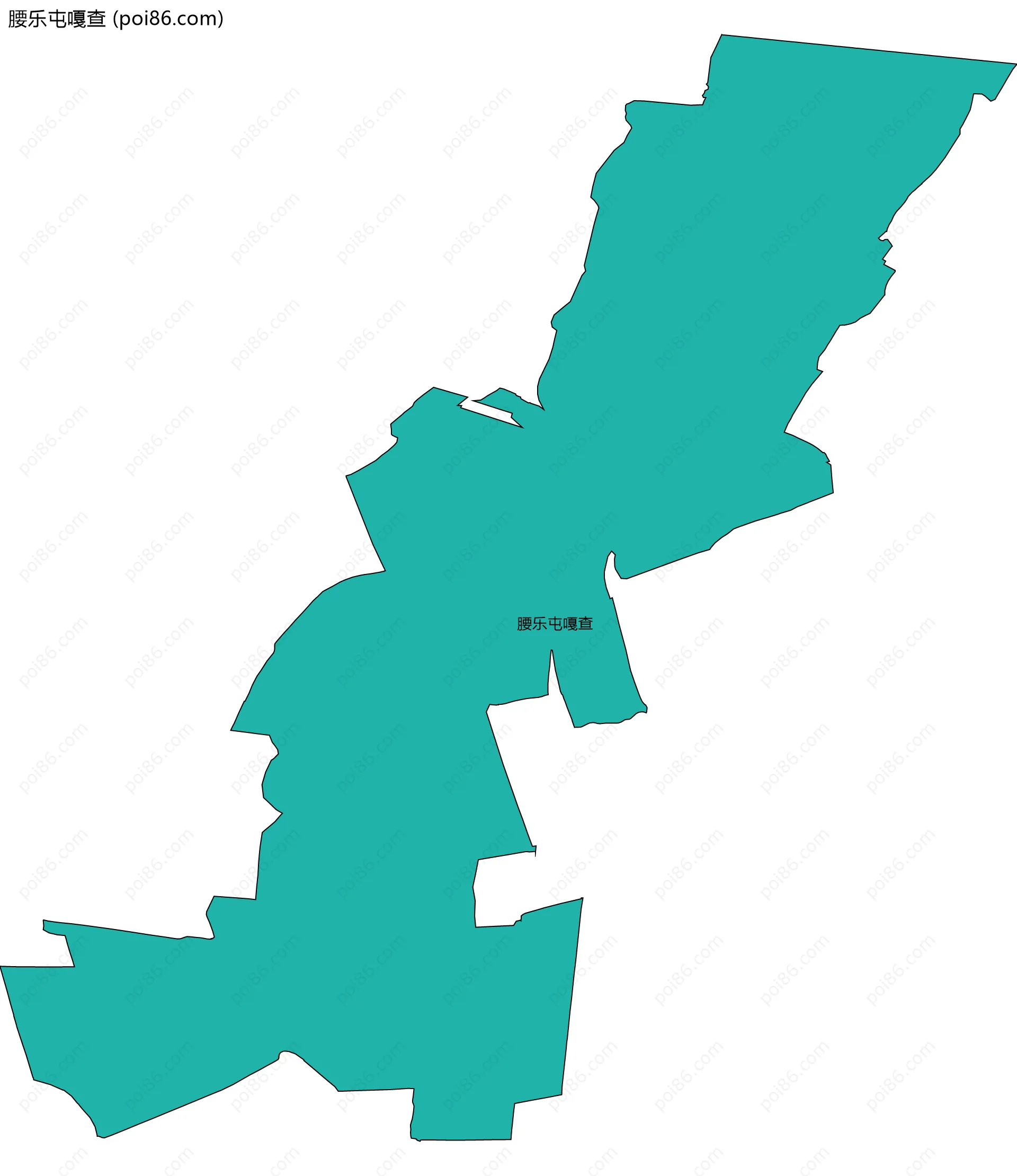 腰乐屯嘎查边界地图