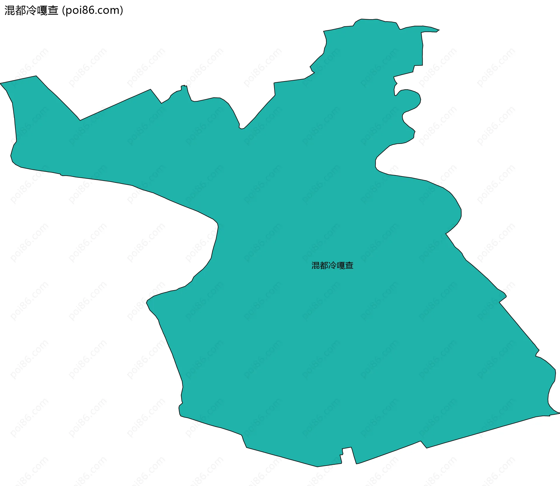 混都冷嘎查边界地图