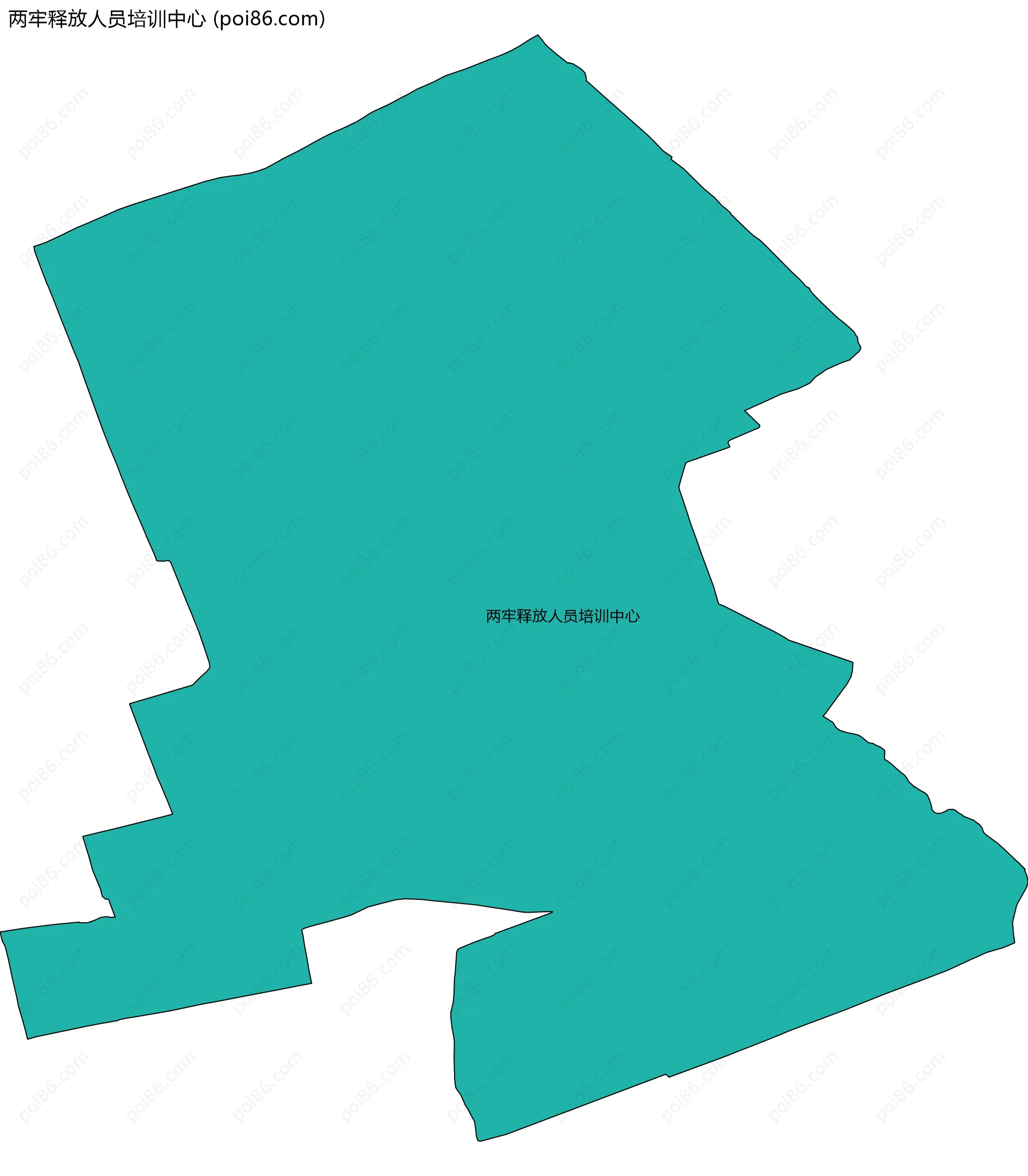 两牢释放人员培训中心边界地图