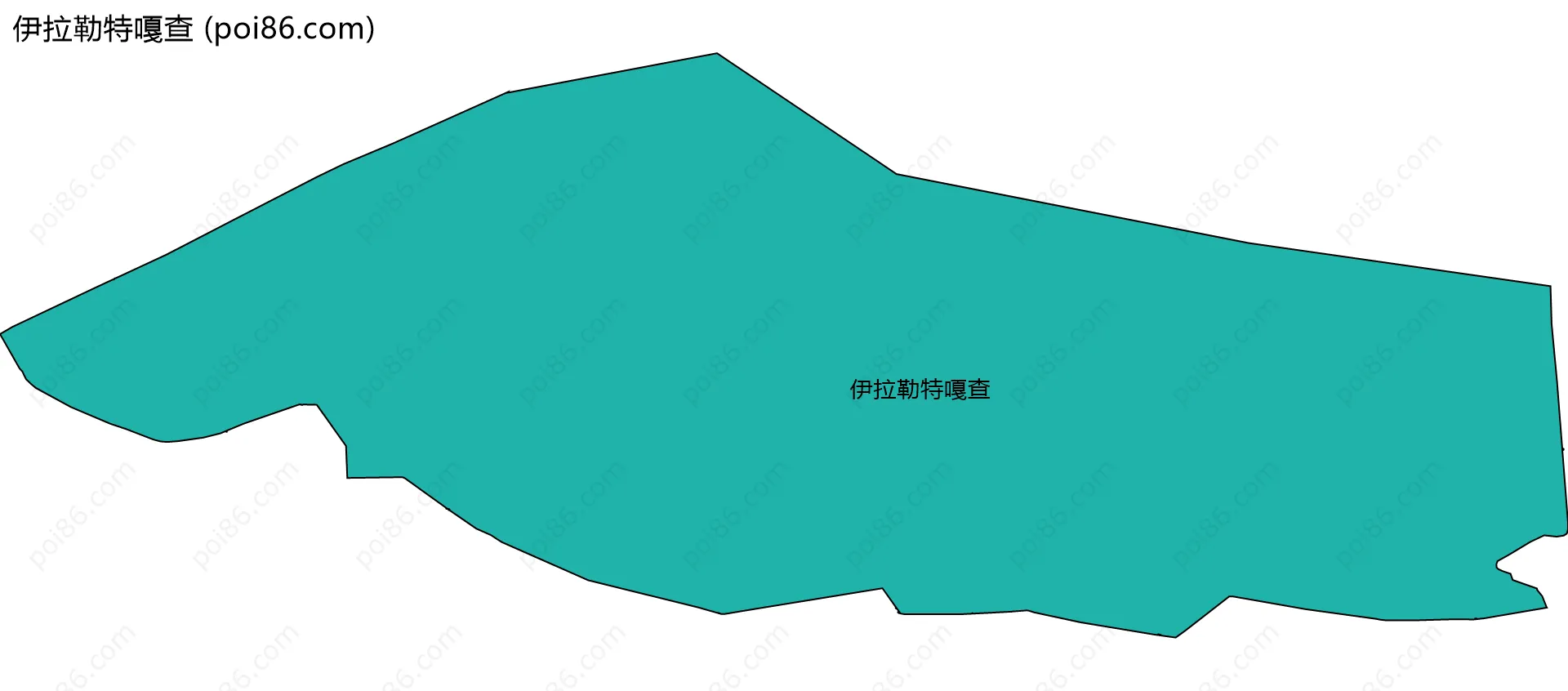 伊拉勒特嘎查边界地图