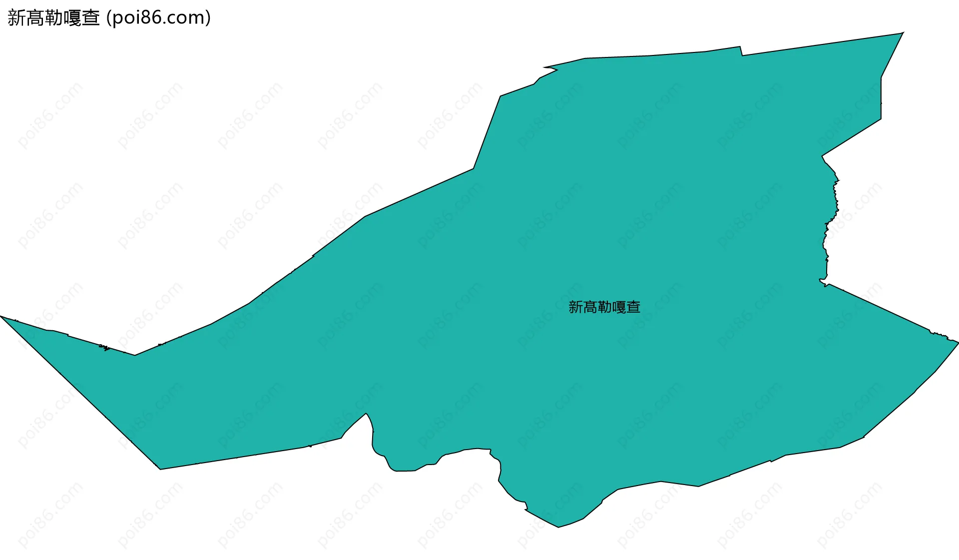 新髙勒嘎查边界地图