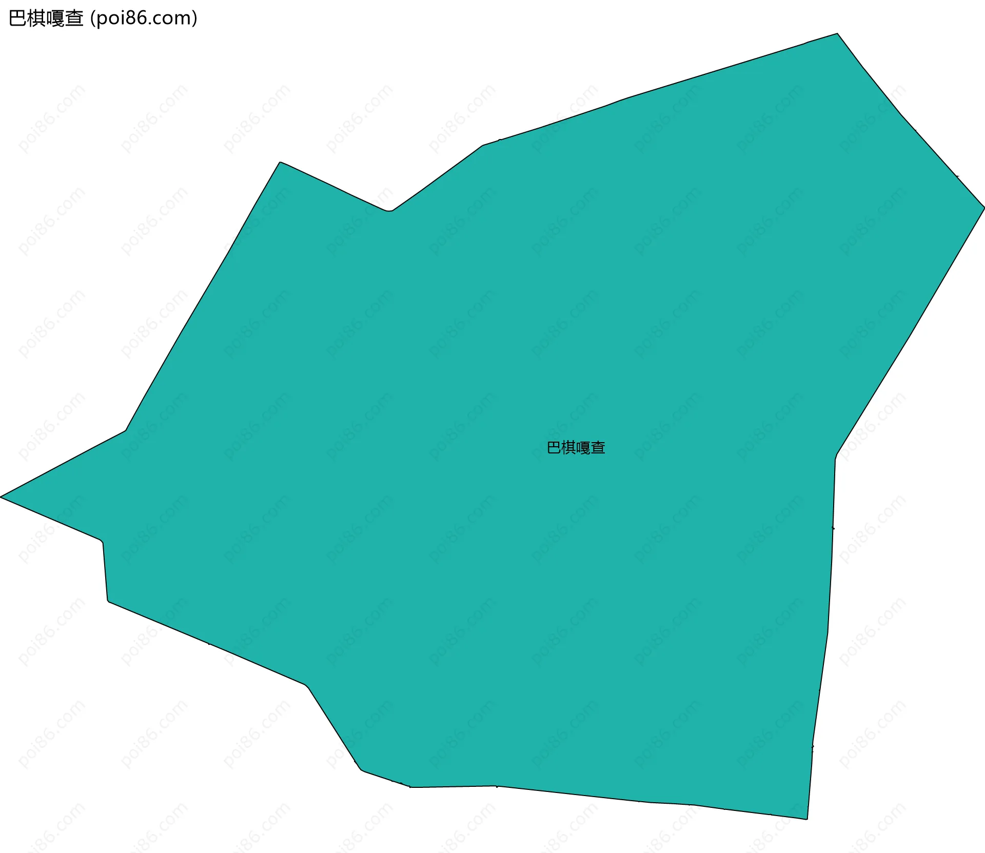 巴棋嘎查边界地图