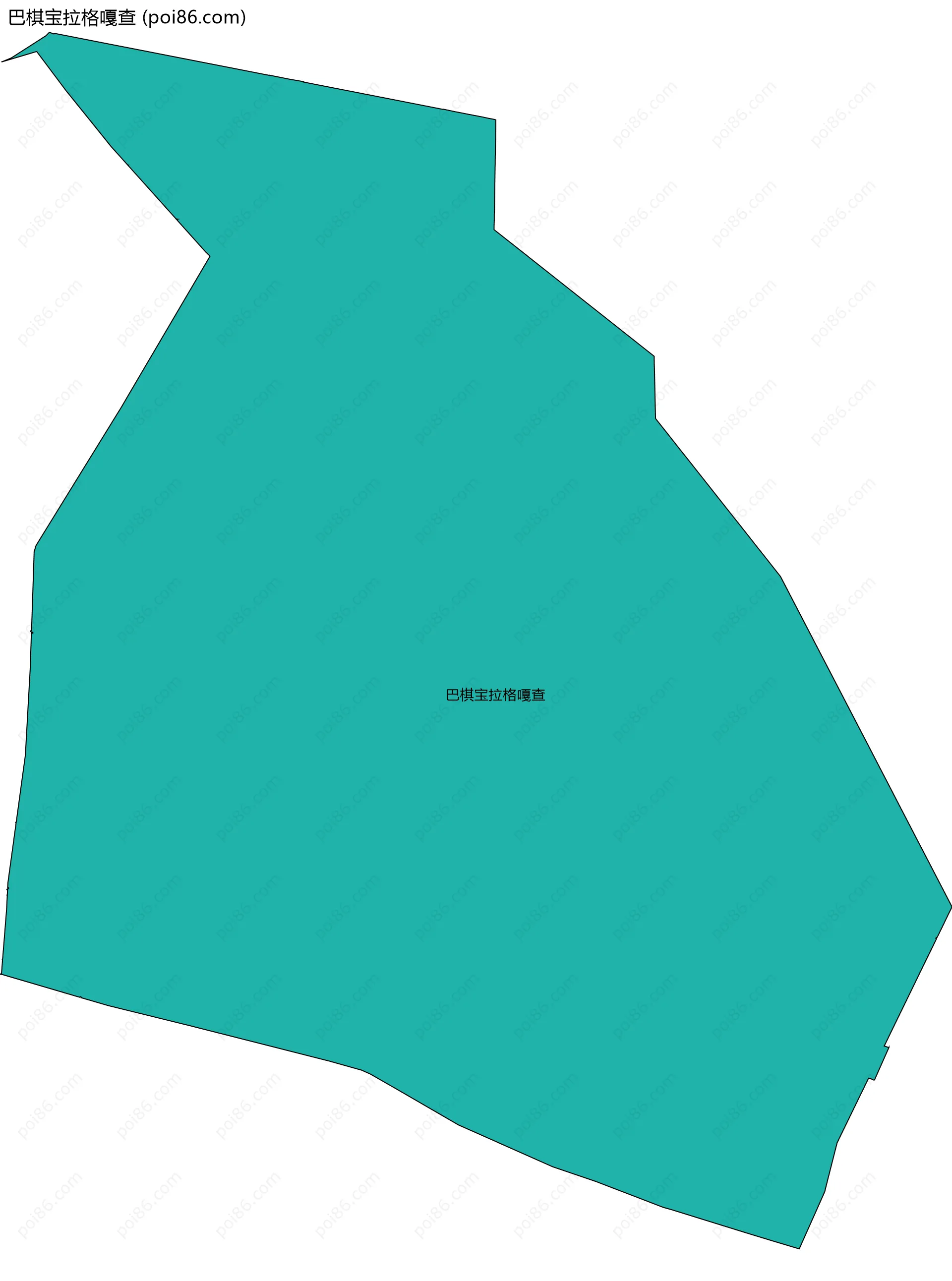 巴棋宝拉格嘎查边界地图