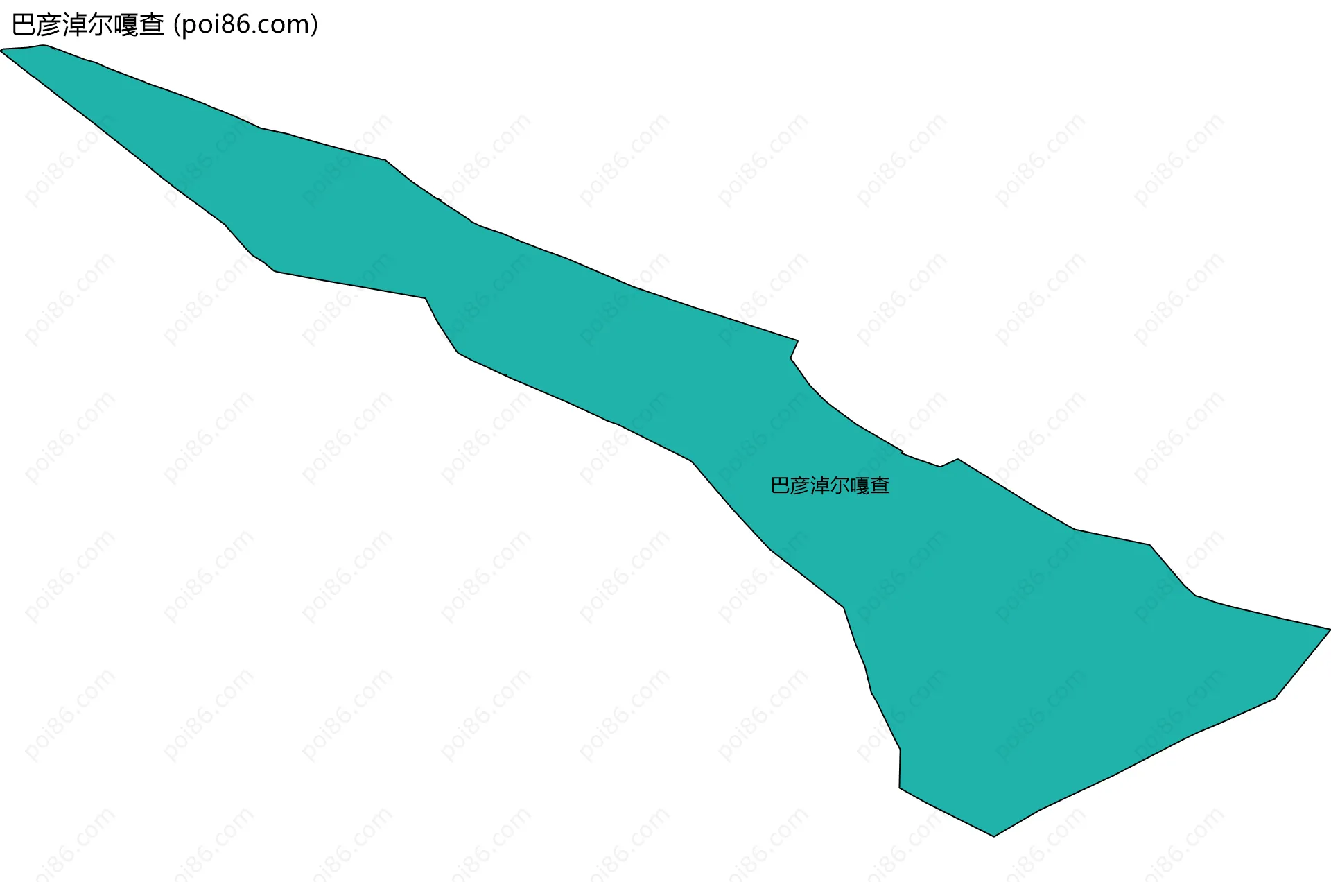 巴彦淖尔嘎查边界地图