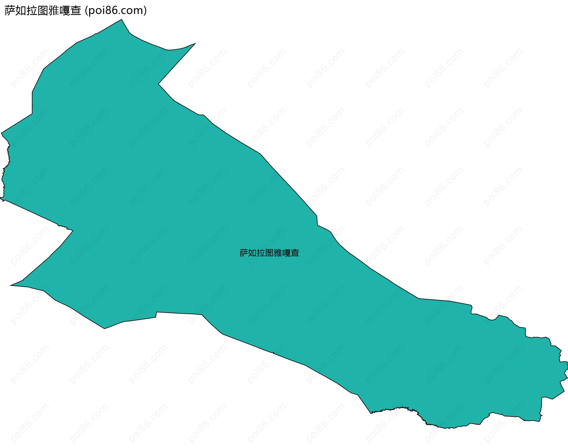 萨如拉图雅嘎查边界地图
