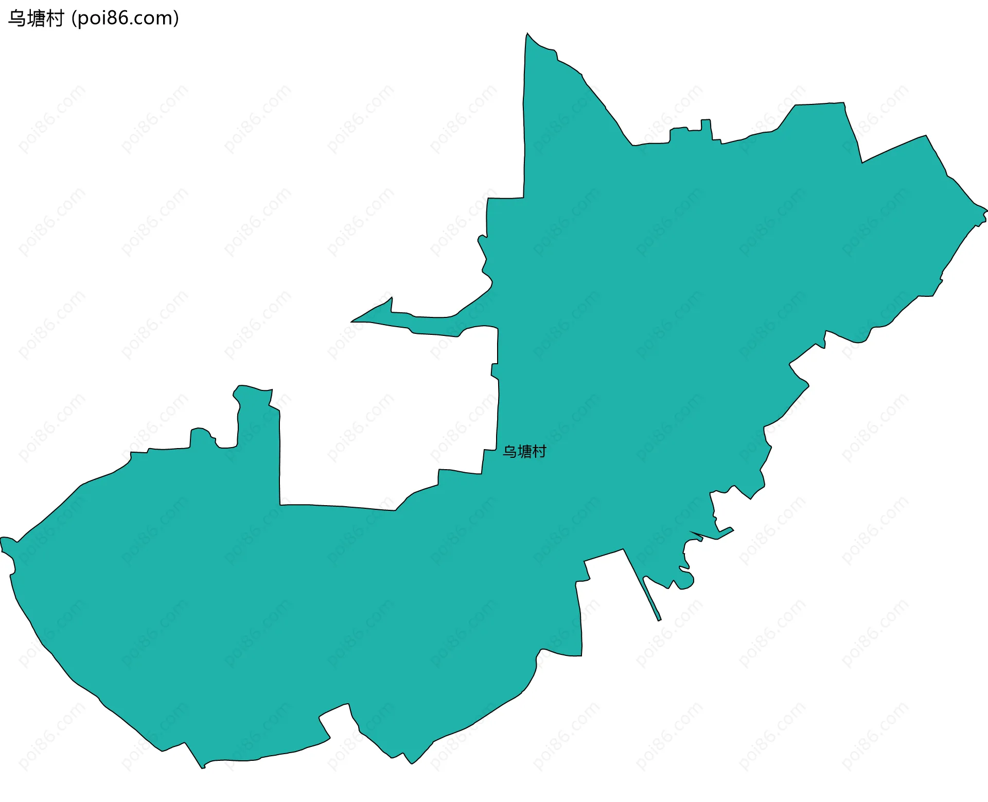乌塘村边界地图