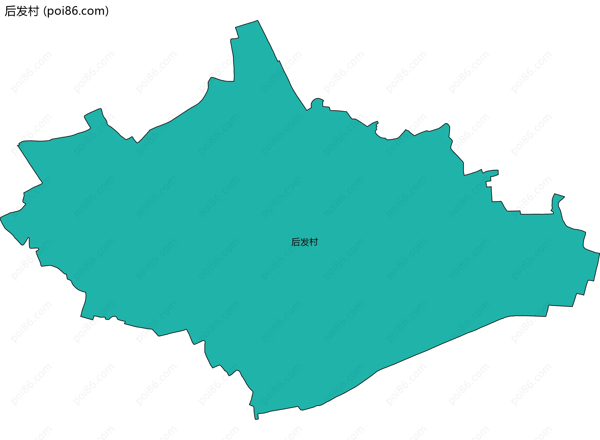后发村边界地图