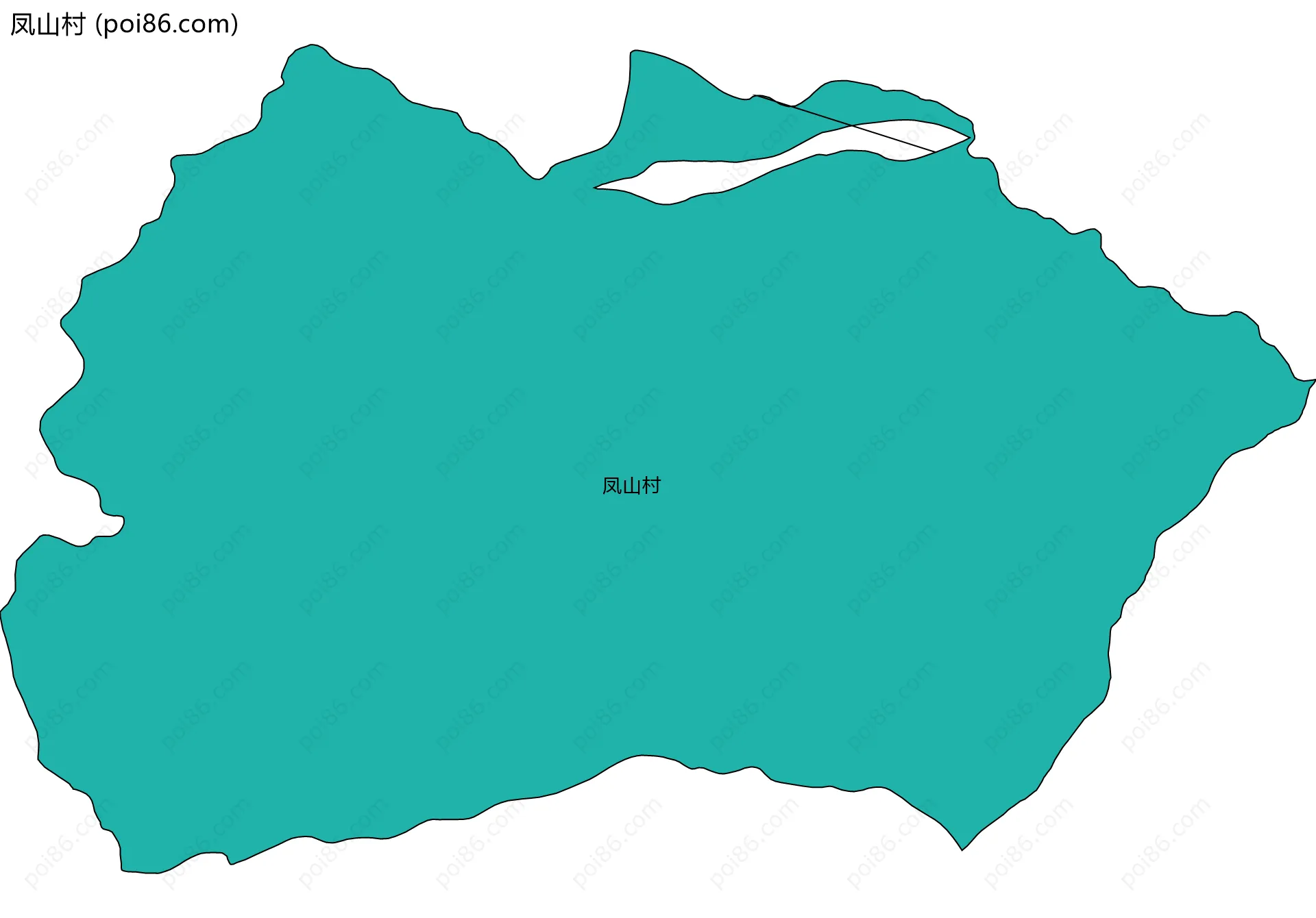凤山村边界地图