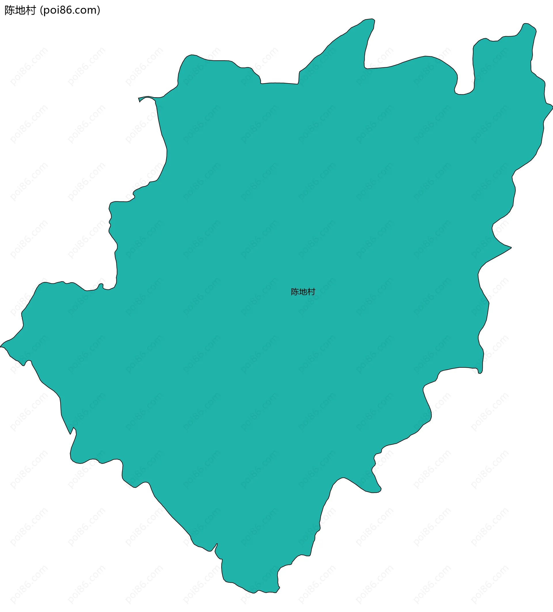 陈地村边界地图