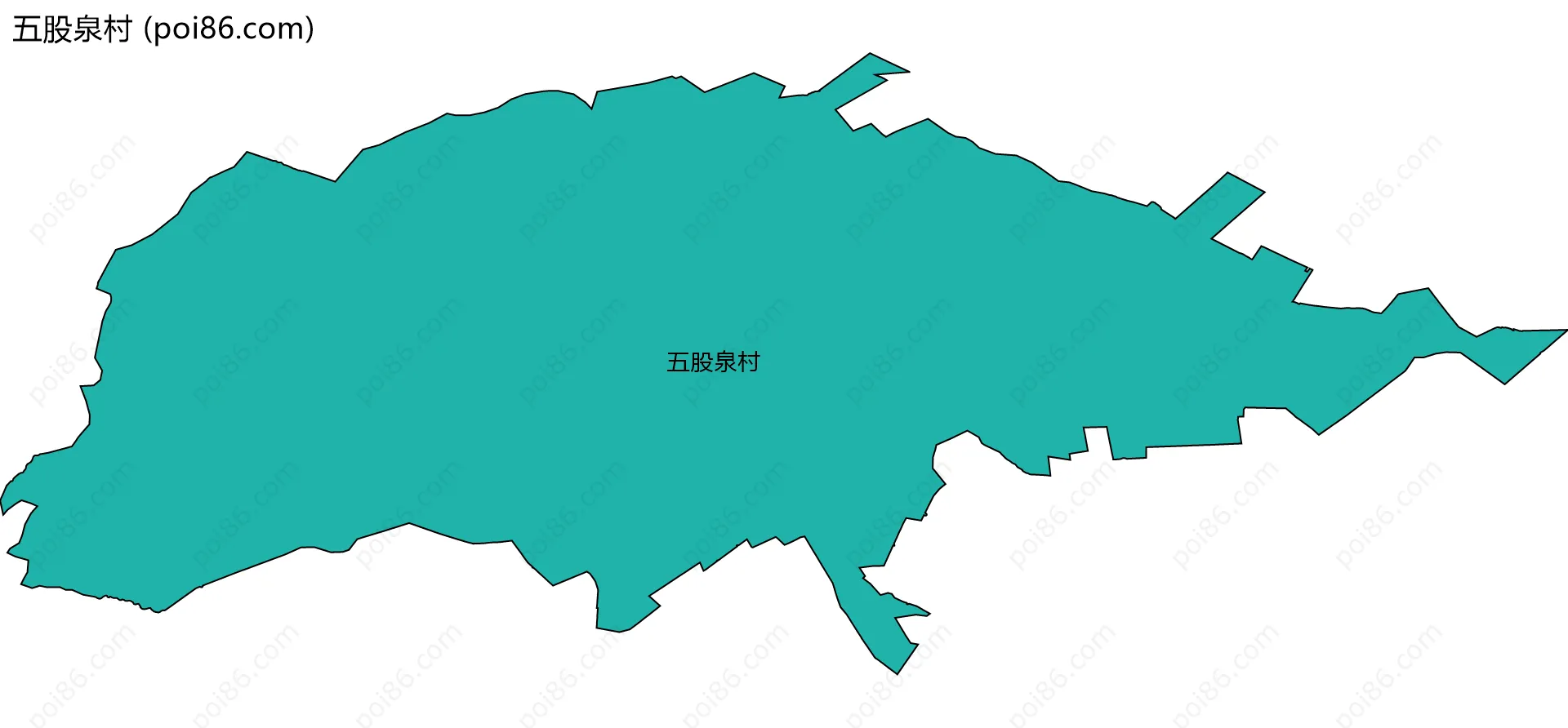 五股泉村边界地图