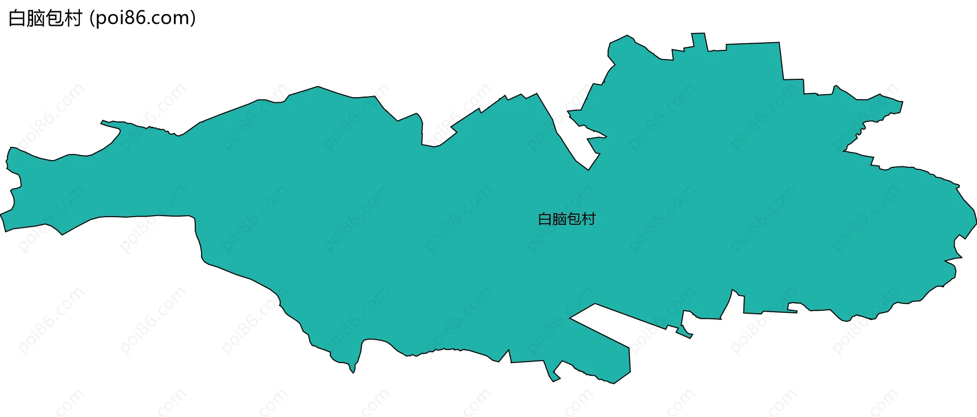 白脑包村边界地图