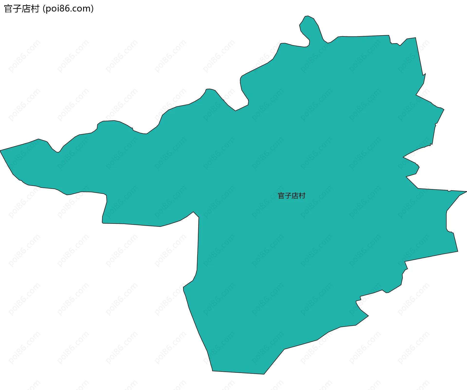 官子店村边界地图