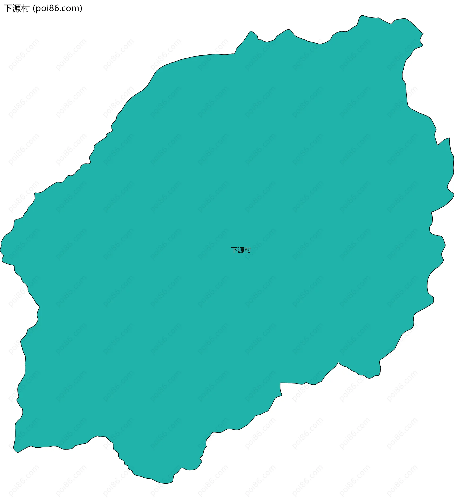 下源村边界地图