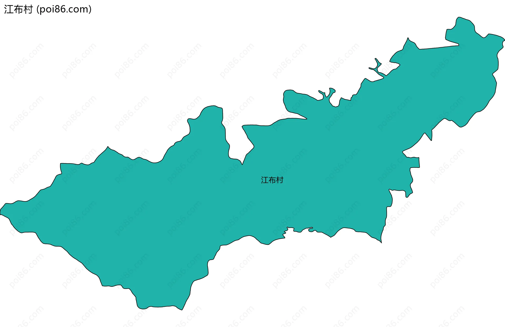 江布村边界地图