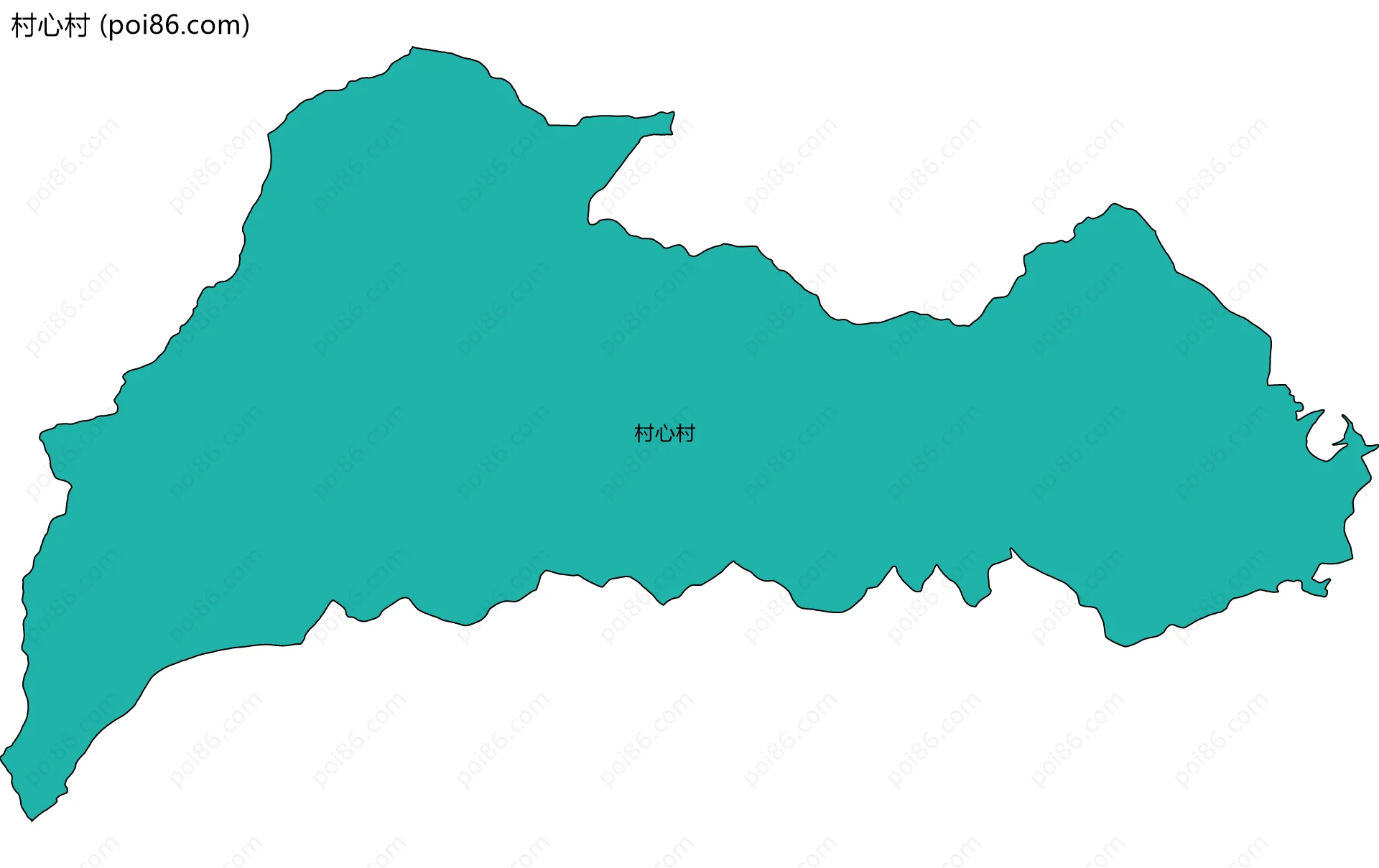 村心村边界地图