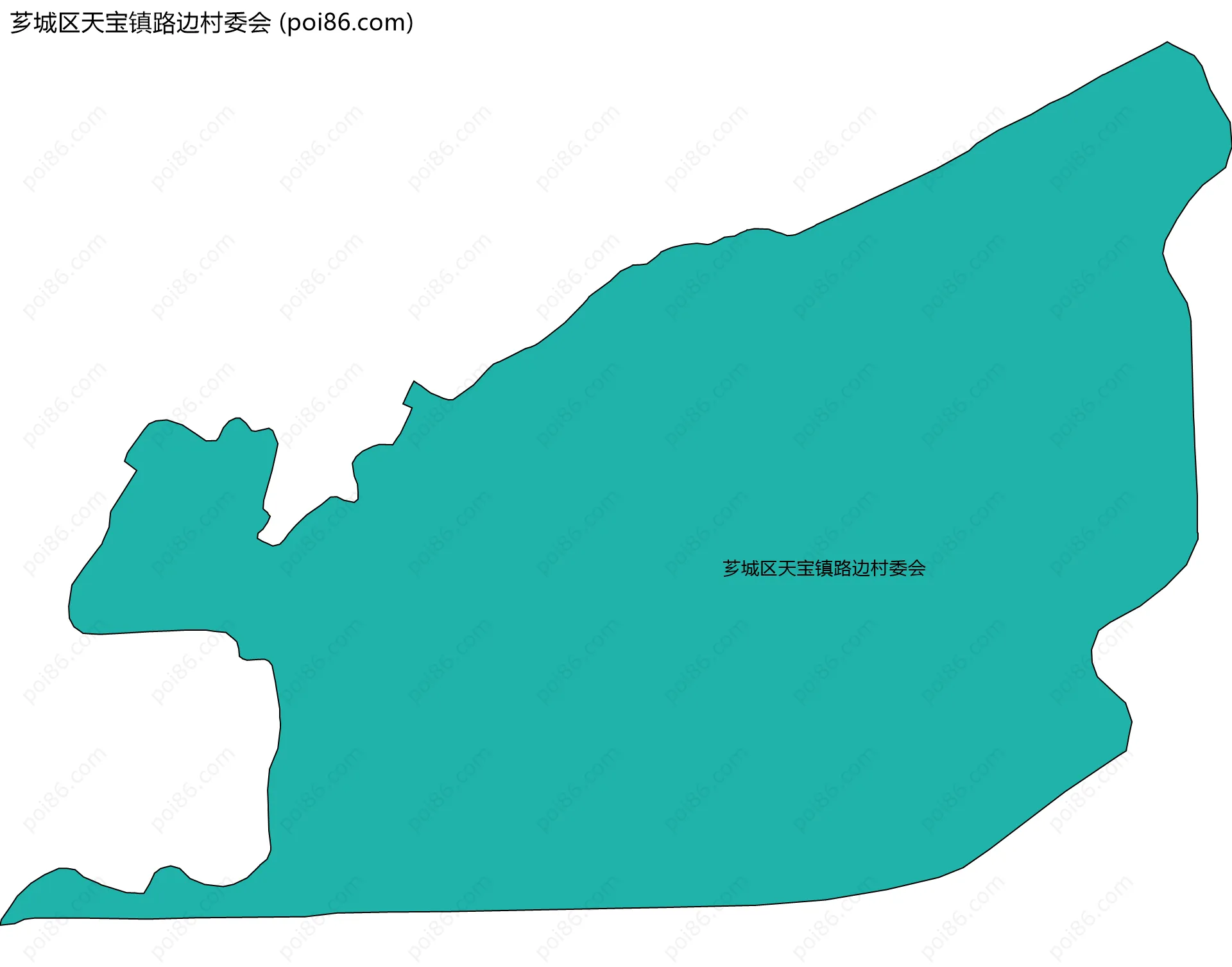 芗城区天宝镇路边村委会边界地图