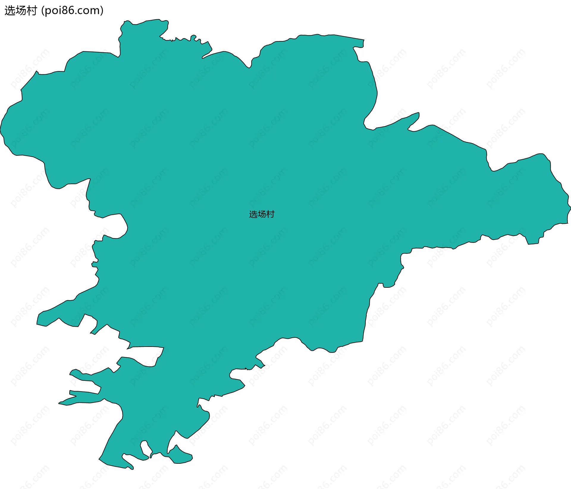 选场村边界地图