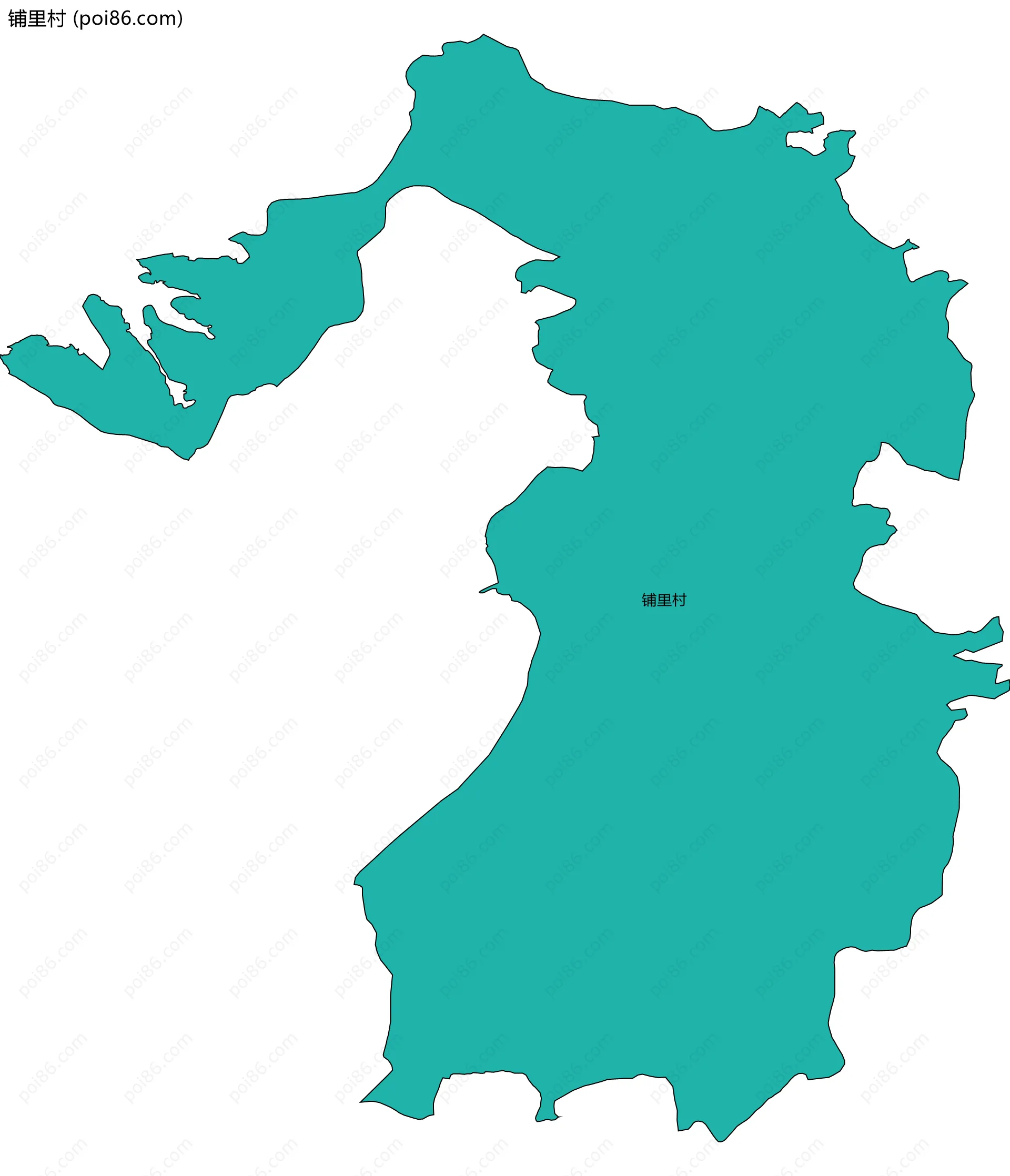 铺里村边界地图