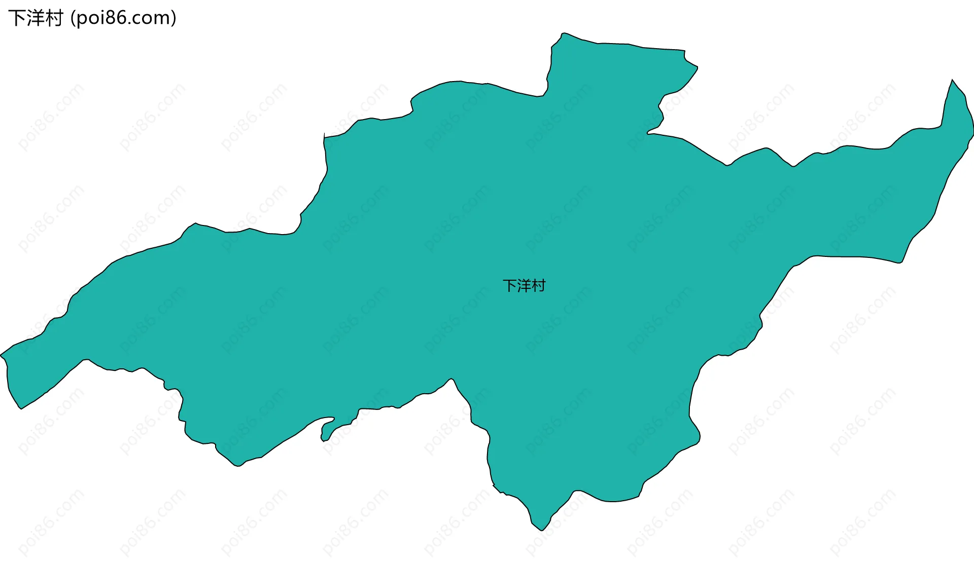 下洋村边界地图
