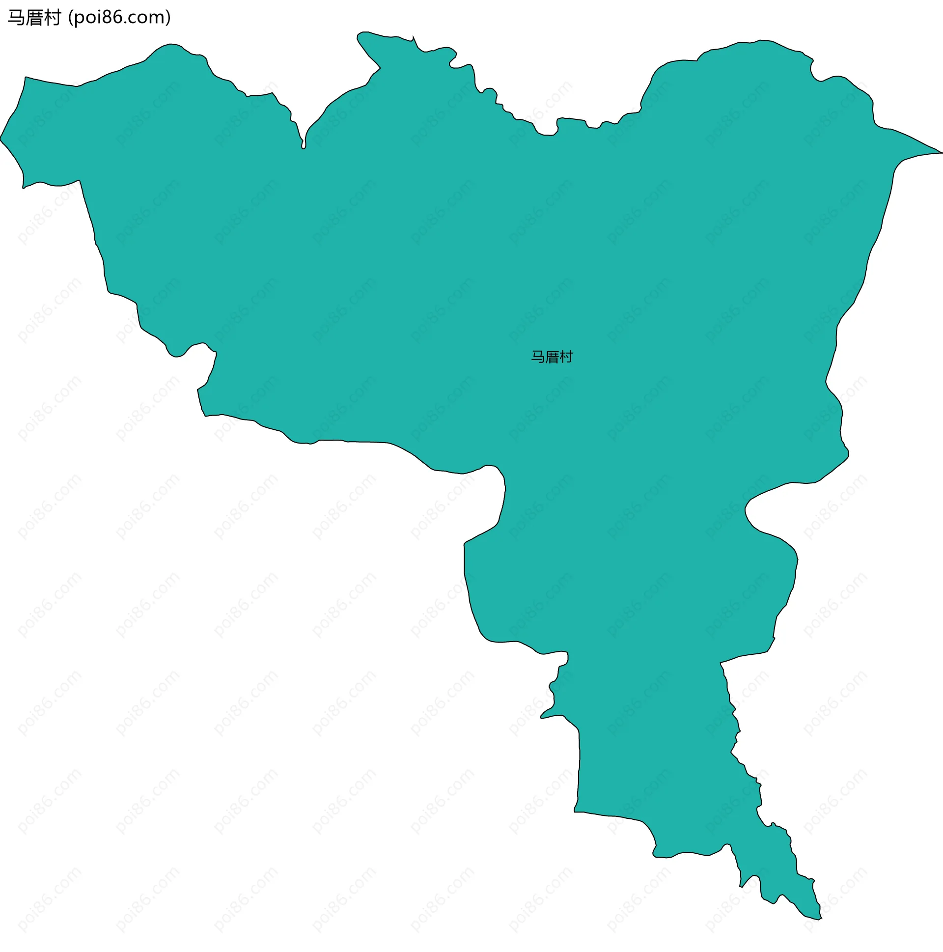 马厝村边界地图