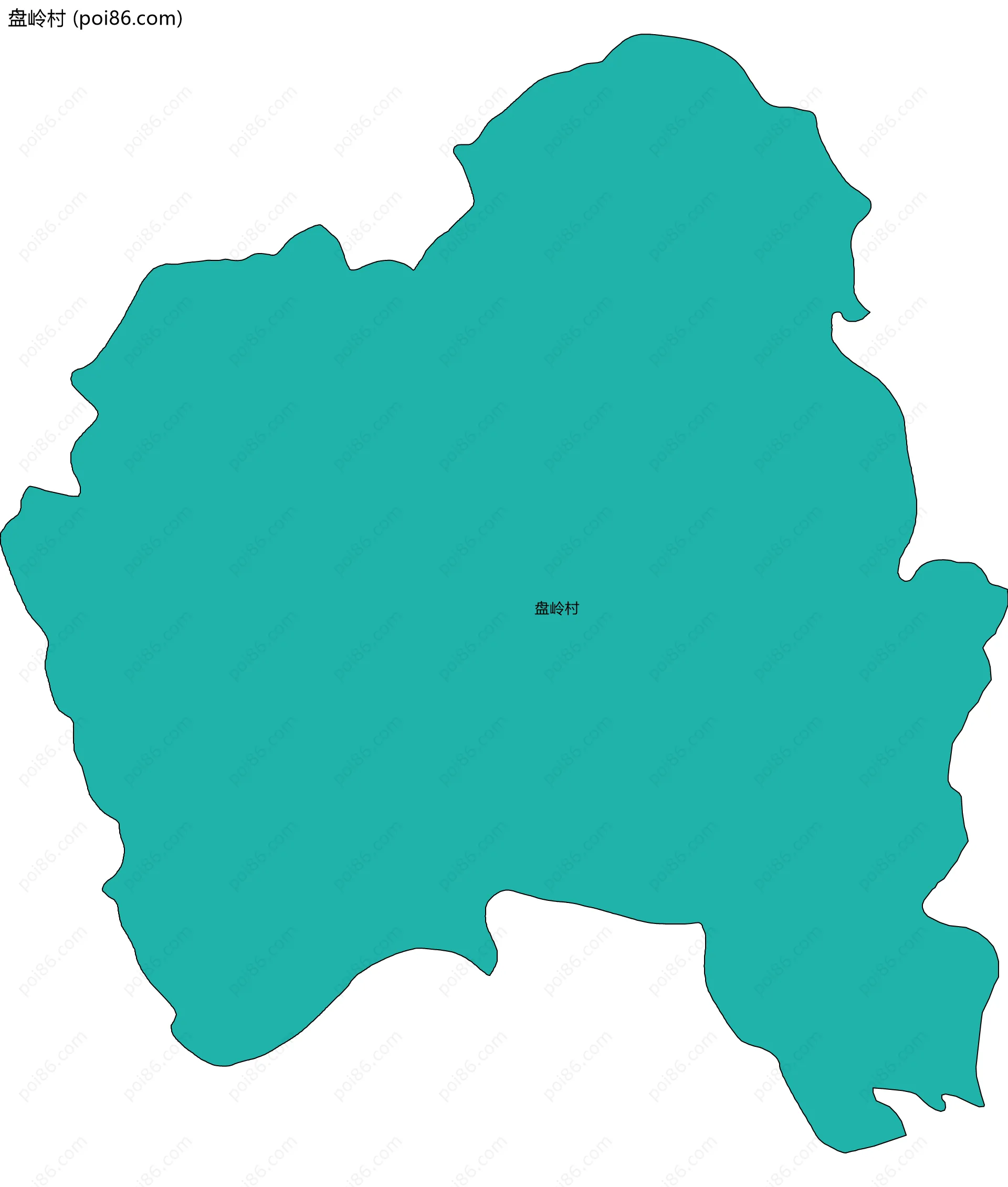 盘岭村边界地图