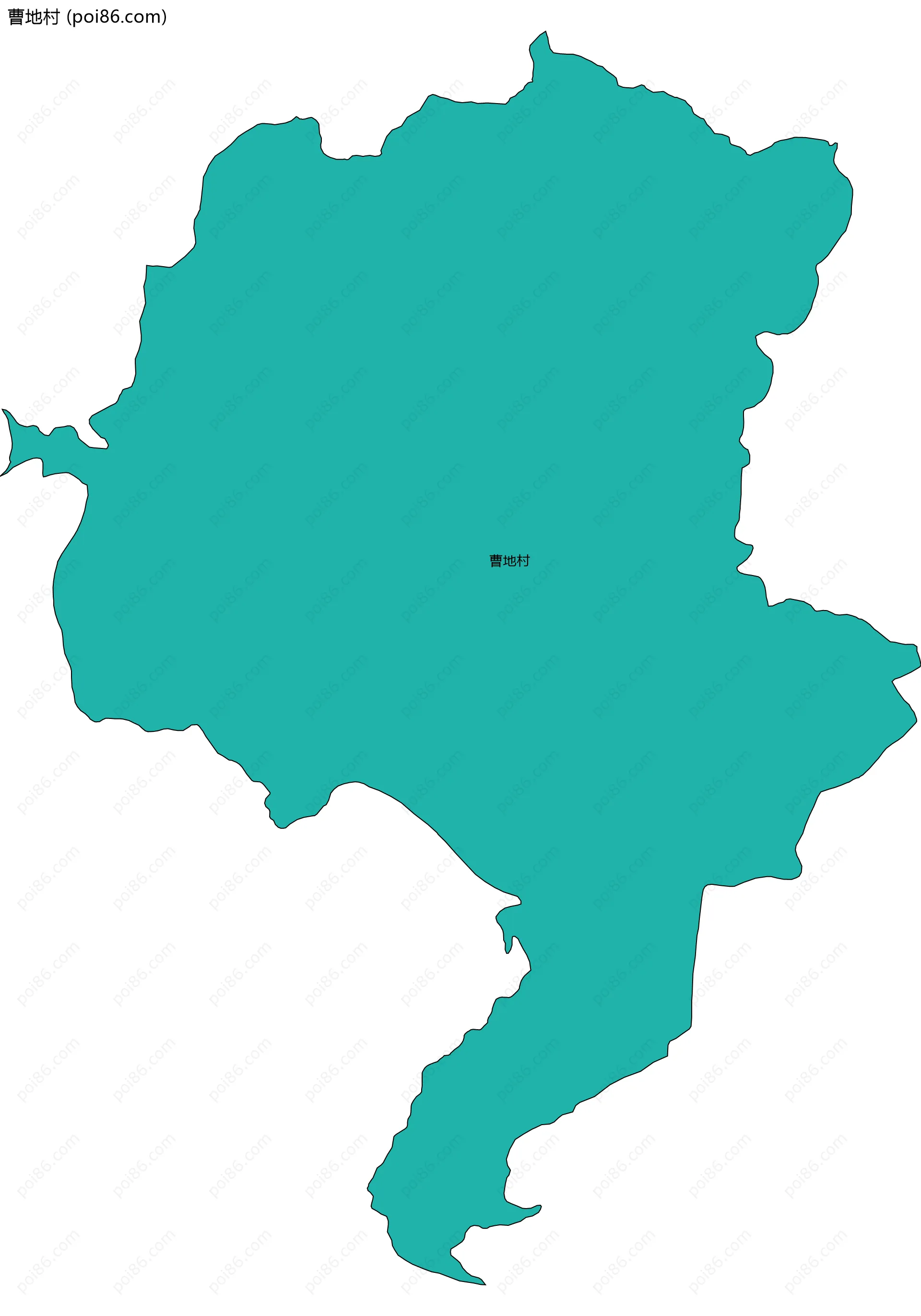 曹地村边界地图