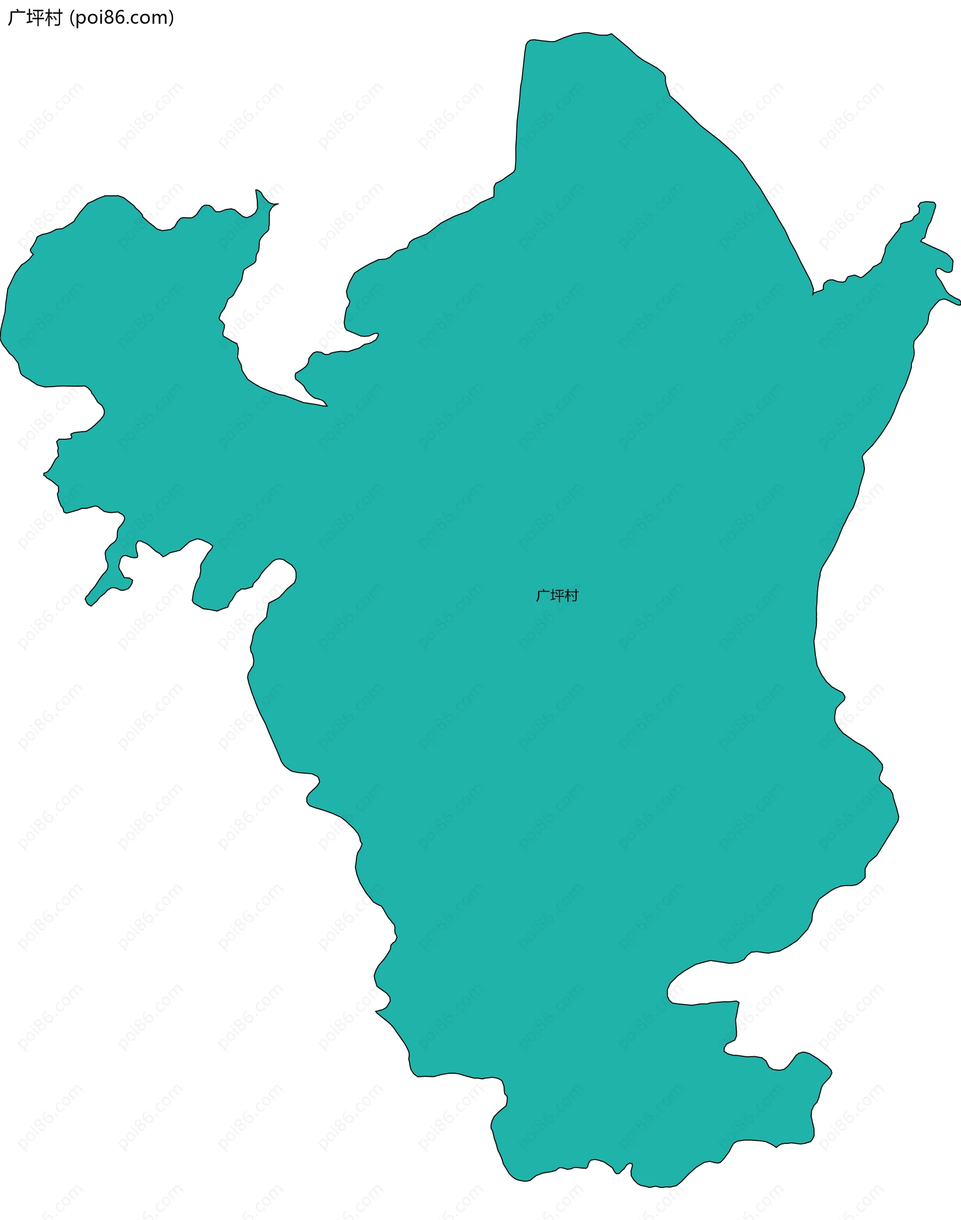 广坪村边界地图