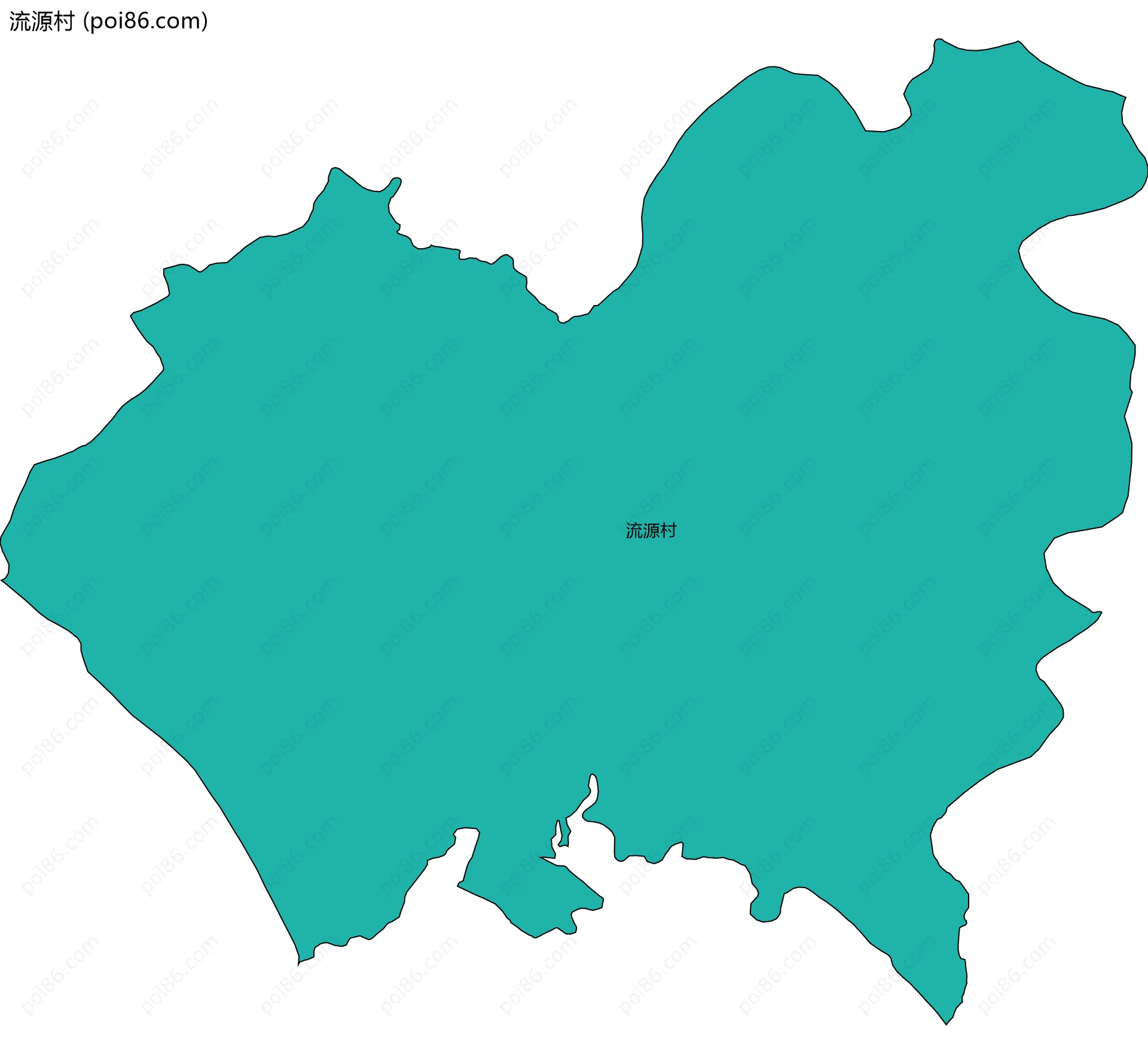 流源村边界地图