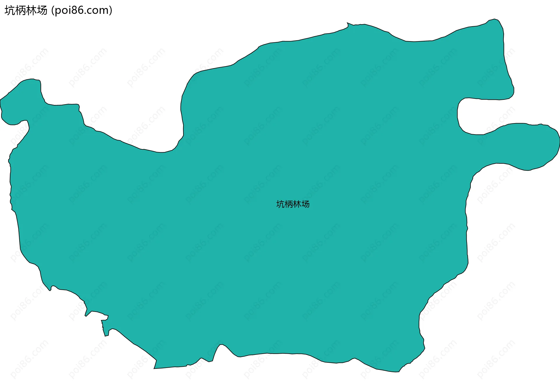 坑柄林场边界地图