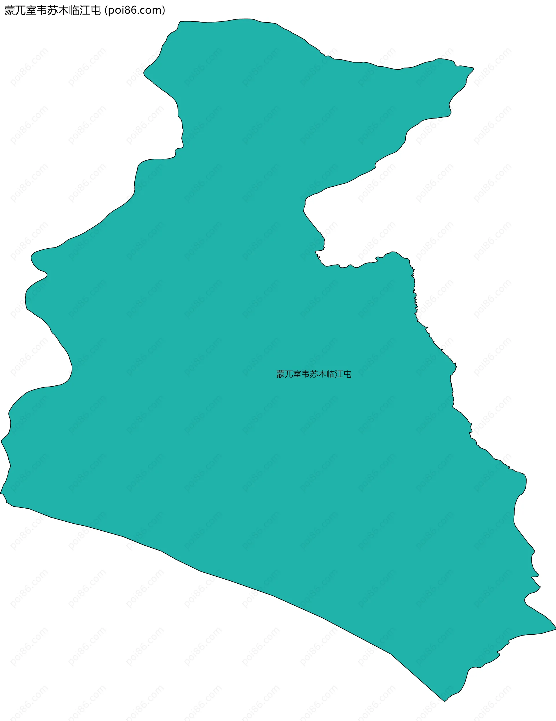 蒙兀室韦苏木临江屯边界地图