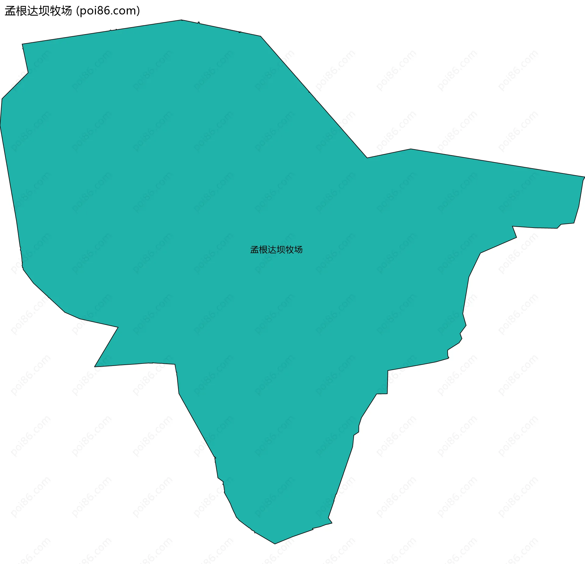 孟根达坝牧场边界地图