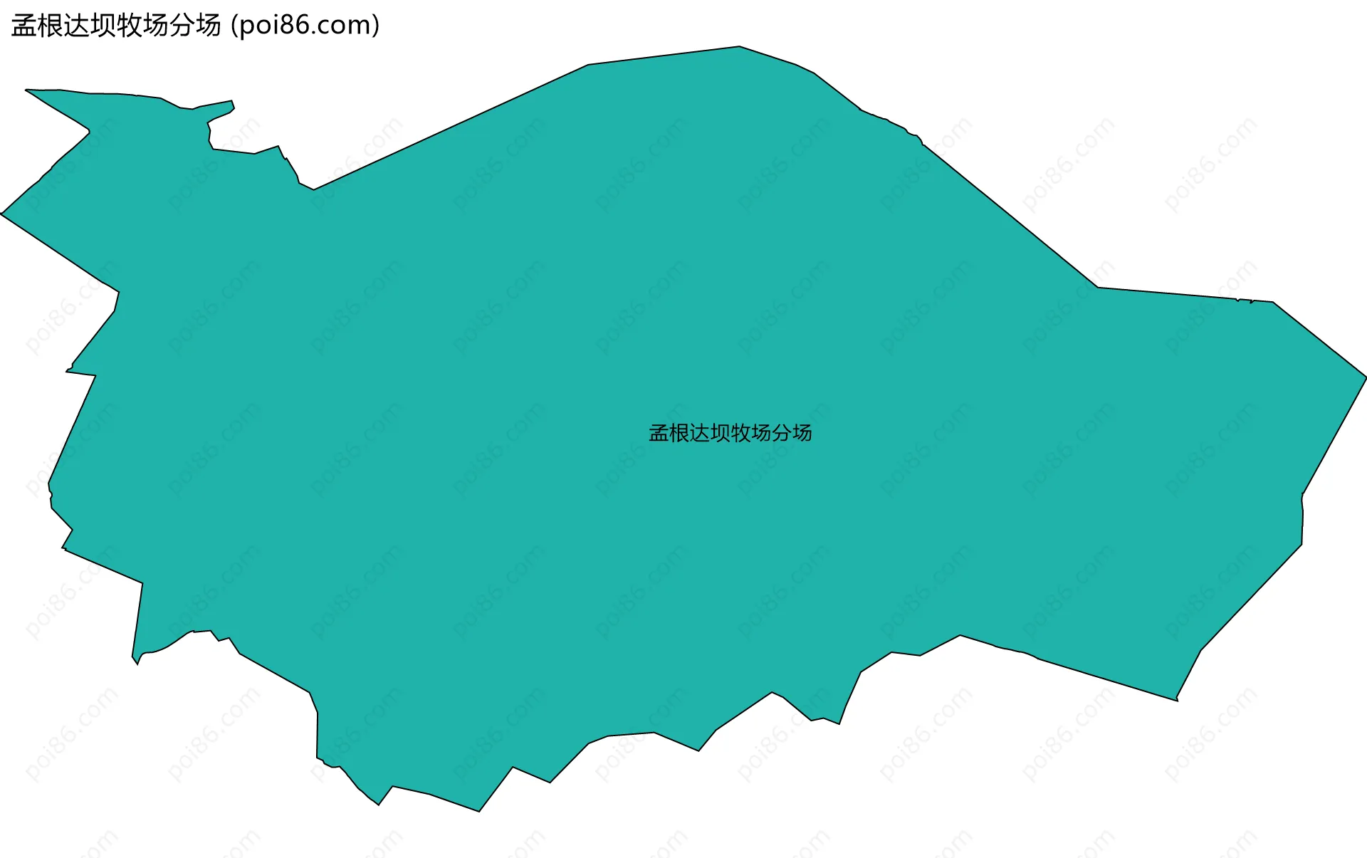 孟根达坝牧场分场边界地图