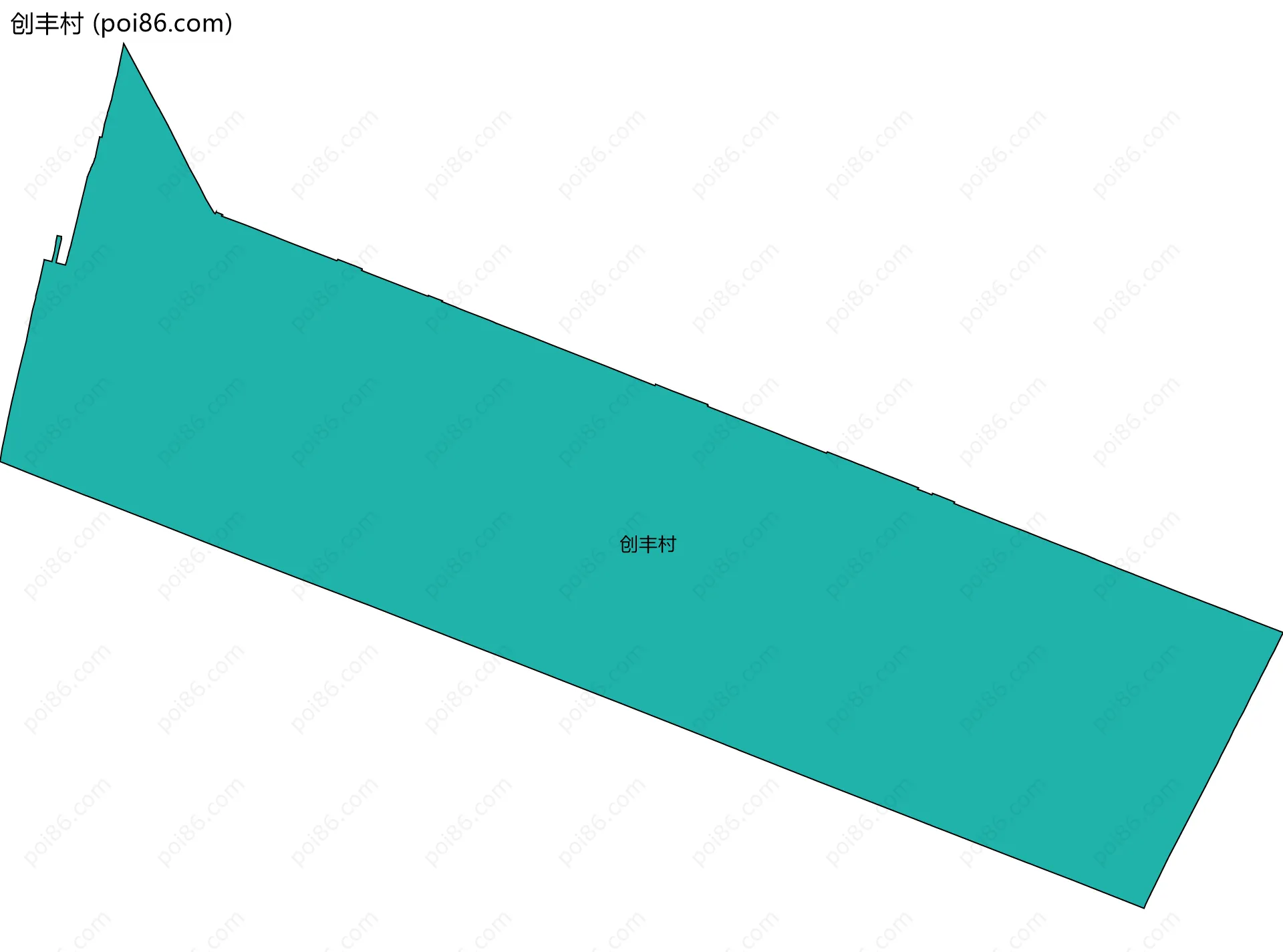 创丰村边界地图