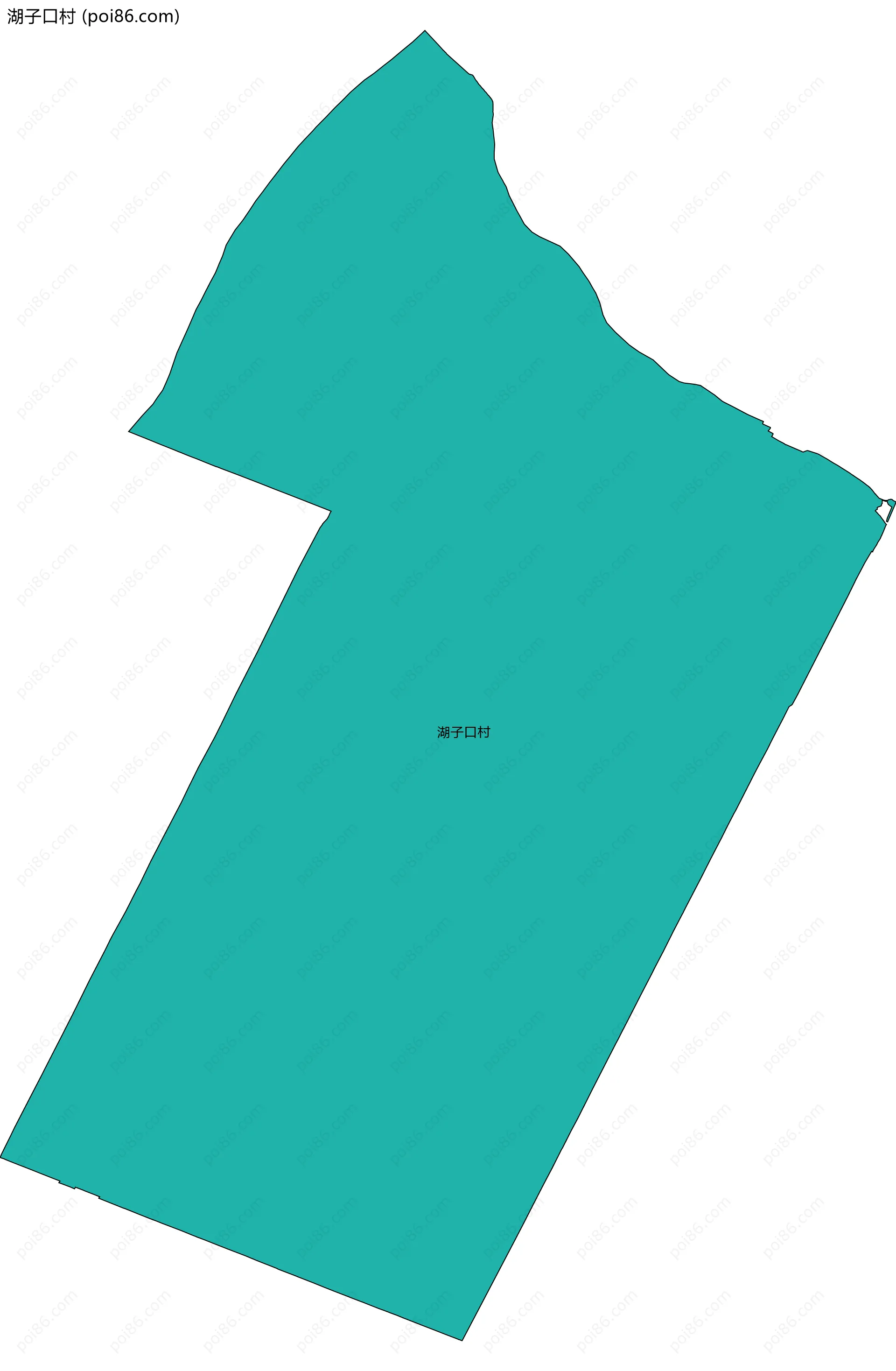 湖子口村边界地图