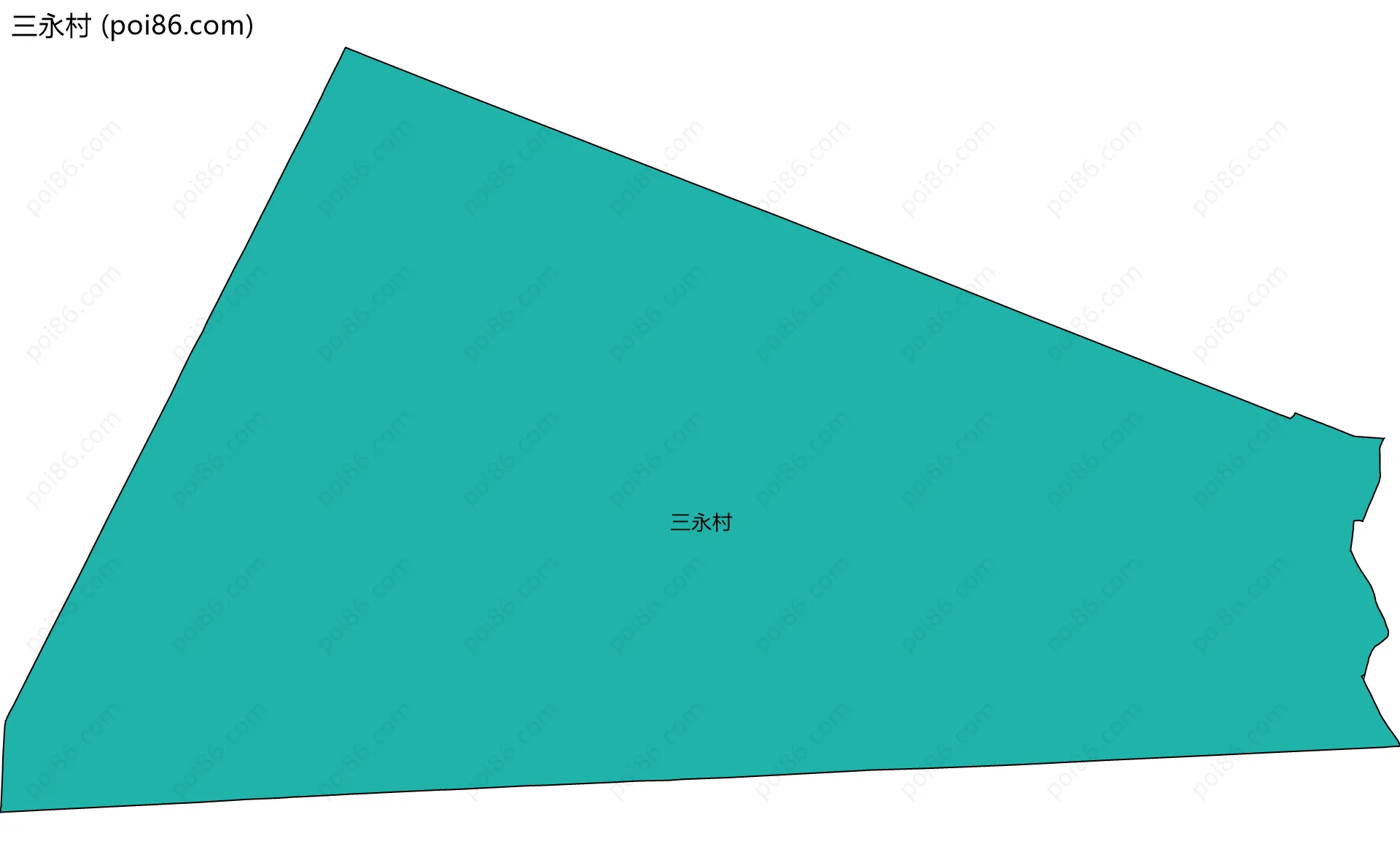 三永村边界地图